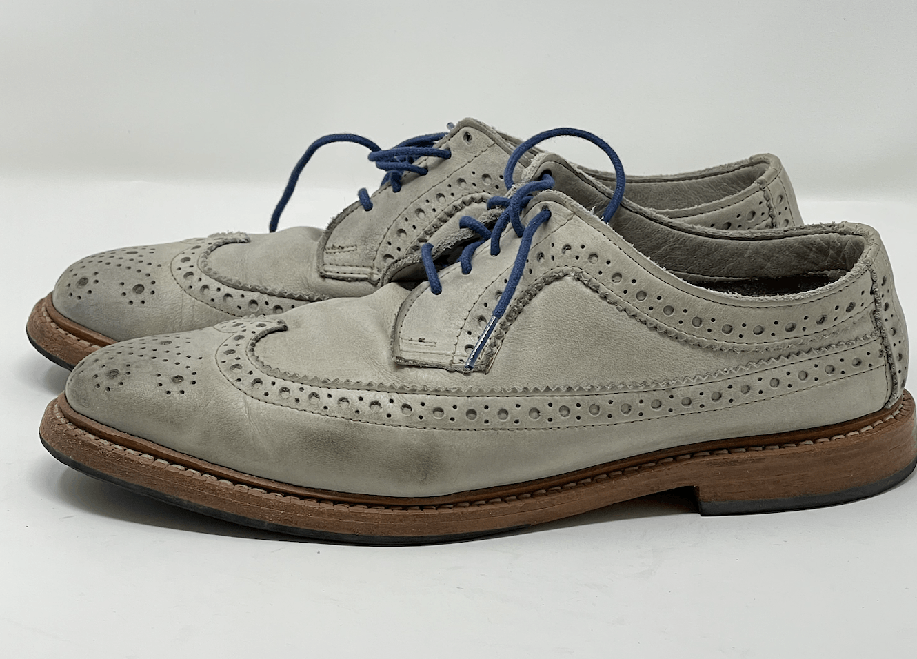 Allen Edmonds Allen Edmonds Banchory Gray Nubuck Oxford Shoes 8 / 8.5 Size US 8 / EU 41 - 10 Thumbnail