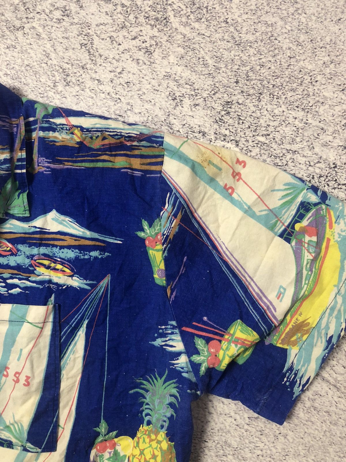Other Vintage Crazy Hawaiin men’s y2k rare usa drill Size US L / EU 52-54 / 3 - 4 Thumbnail