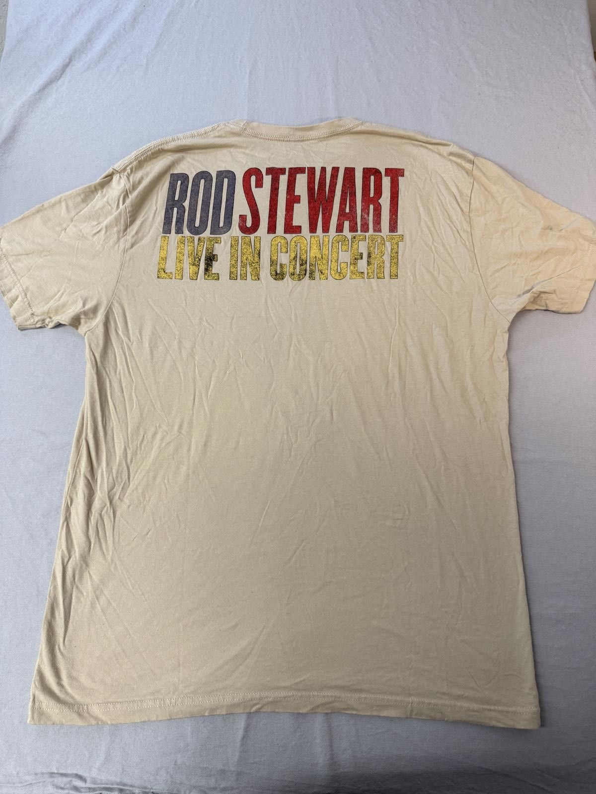 Designer Young Rod Stewart Singer T-shirt Live in Concert Tee XL Size US XL / EU 56 / 4 - 2 Thumbnail