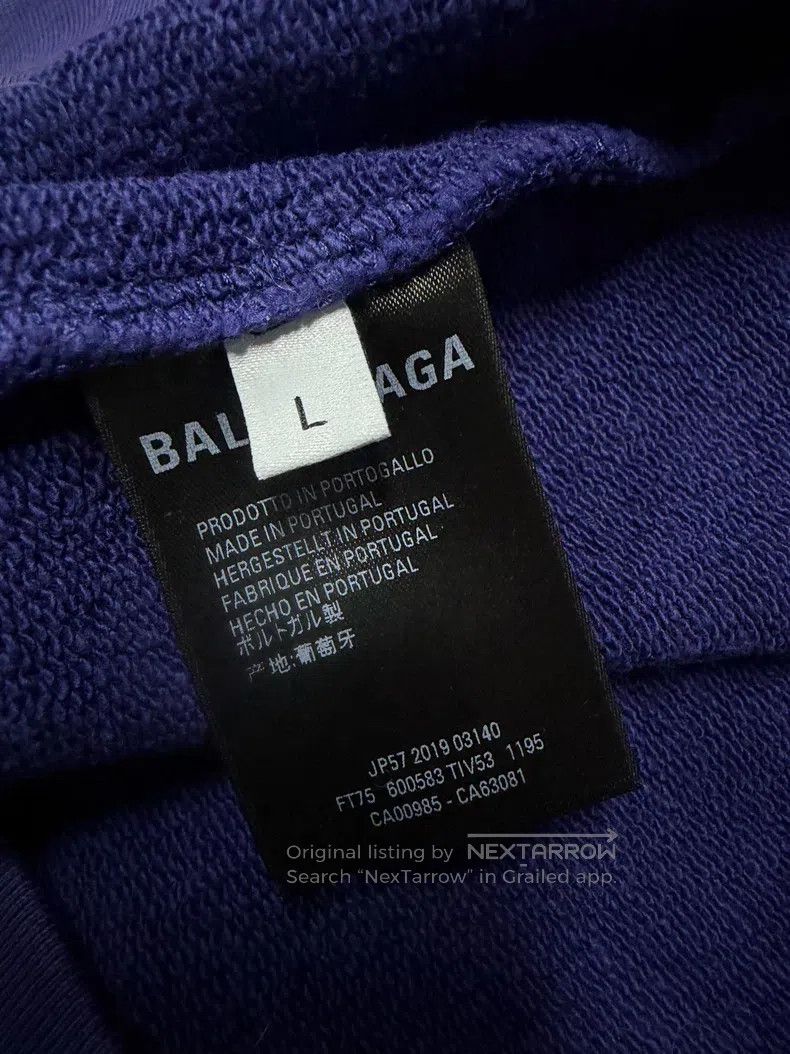 Balenciaga Balenciaga Letter Pattern Embroidered Hooded Long Sleeve S Size US L / EU 52-54 / 3 - 5 Thumbnail
