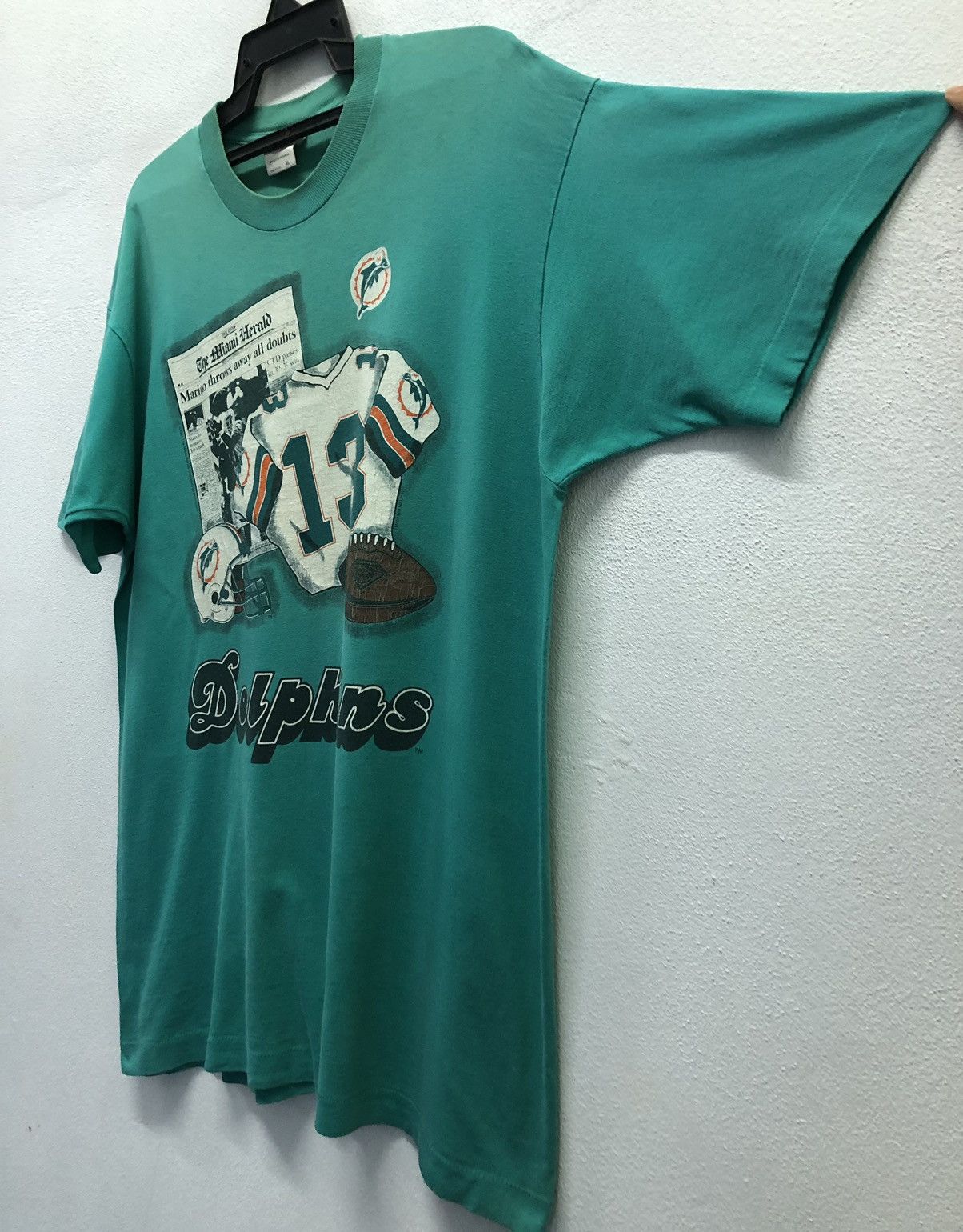 Vintage Vintage 1994 The Miami Herald Front Dages Made In Usa TShirt Size US XL / EU 56 / 4 - 6 Thumbnail