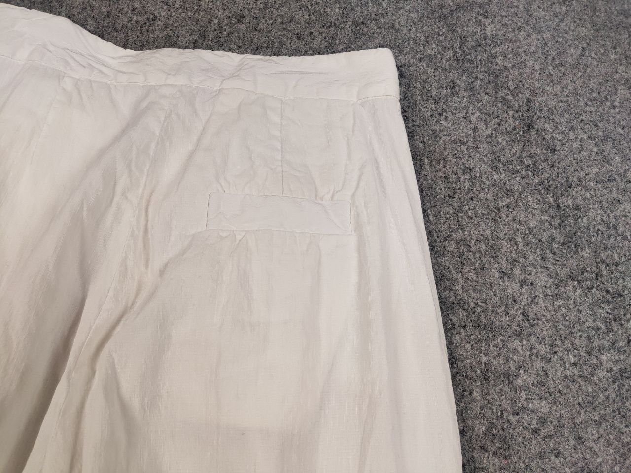 Other Tela Design Regular White Linen blend Solid Trouser Pants Size 30" / US 8 / IT 44 - 8 Thumbnail