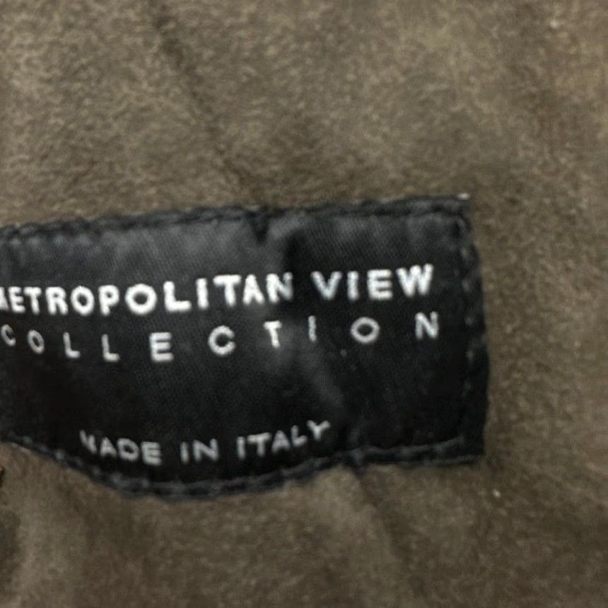 Vintage Metropolitan View Original Shearling Coat Mens L Brown Leather Italy Coat Overcoat Men Regular Large Size US L / EU 52-54 / 3 - 3 Thumbnail
