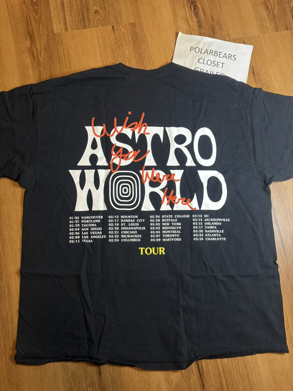 Travis Scott Travis Scott Astroworld Tour Tee Size US XXL / EU 58 / 5 - 1 Thumbnail