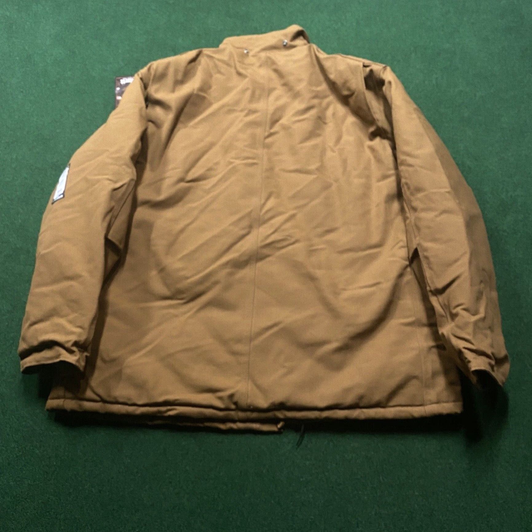 Carhartt VINTAGE Carhartt Jacket Mens 54 Tan Work USA MADE Quilted 3-in-1 Coat Coat Jacket Brown Cotton Lined Polyester Canvas Short Zip 90s Retro Mens Size US L / EU 52-54 / 3 - 3 Thumbnail