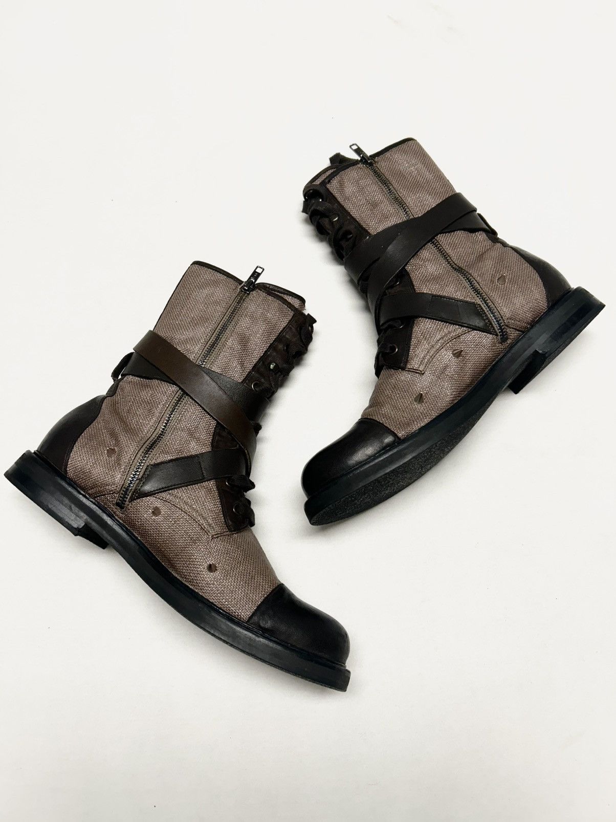 Balmain SS2011 Bondage Ranger Boots Size US 9.5 / EU 42-43 - 7 Thumbnail