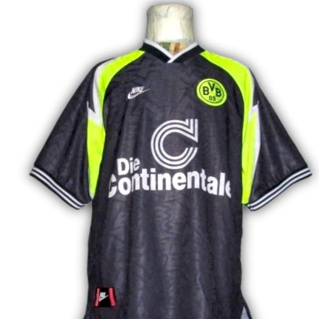 Nike BVB Borussia dortmund Germany 1995 1996 Away Shirt Jersey Size US XL / EU 56 / 4 - 1 Thumbnail
