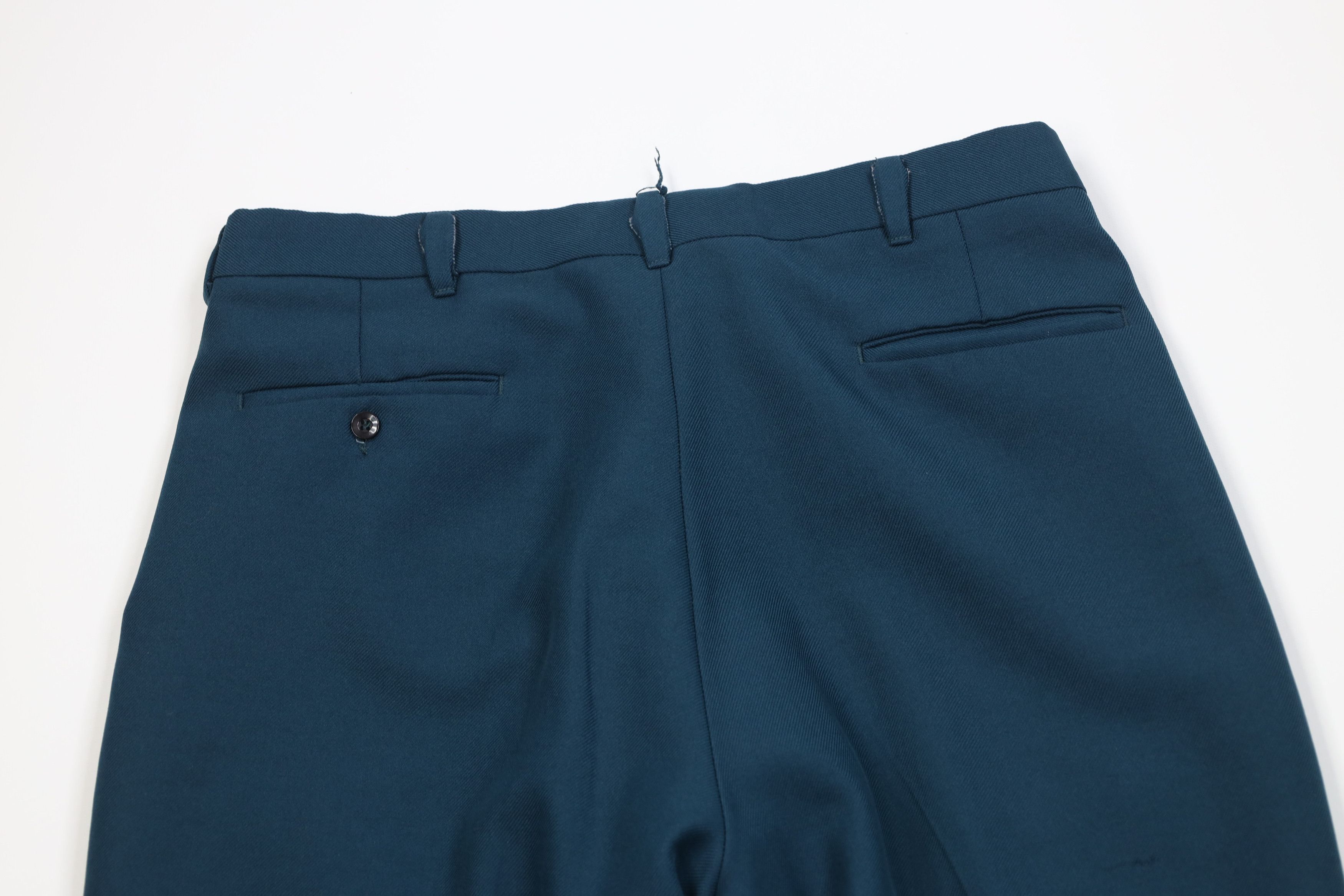 Vintage Vintage 90s Streetwear Knit Flared Wide Leg Chino Pants Teal Size US 34 / EU 50 - 11 Thumbnail