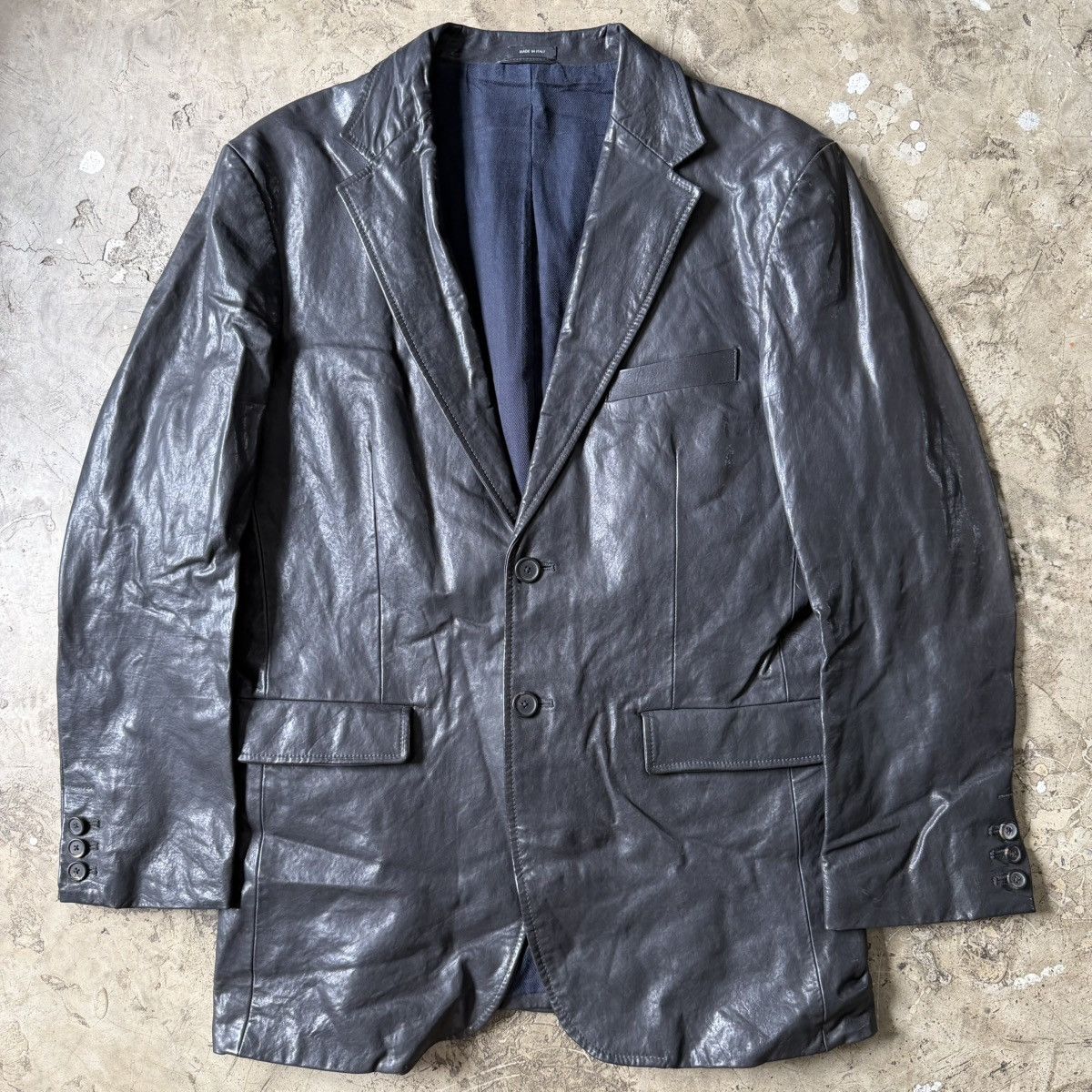 JIL SANDER カーコート レザー 00's raf simons RARE Jil Sander Raf Simon Leather Jacket Zipper up Biker - Etsy