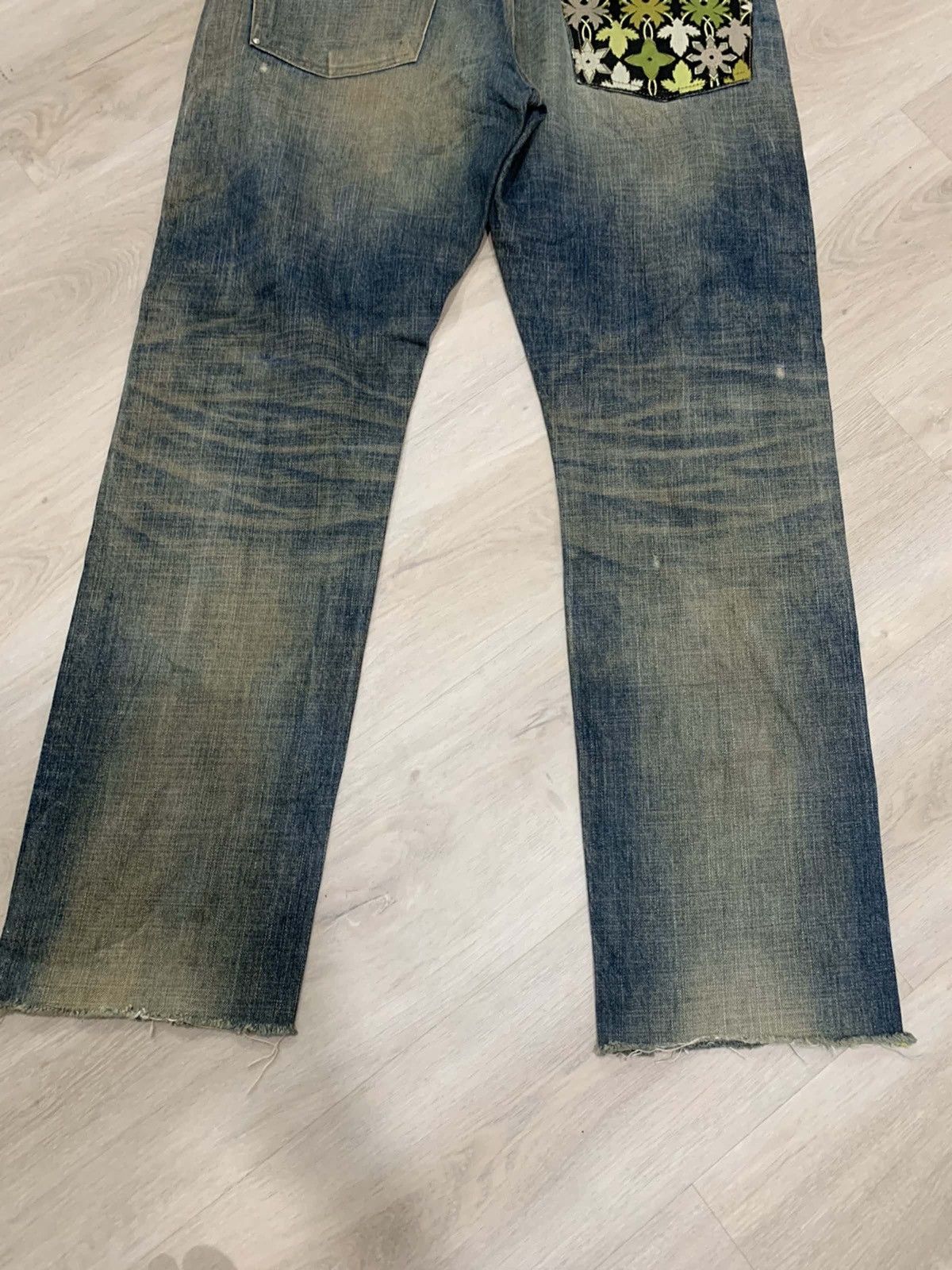 Vintage Swagger embroidery design selvedge denim style Size US 35 - 7 Thumbnail