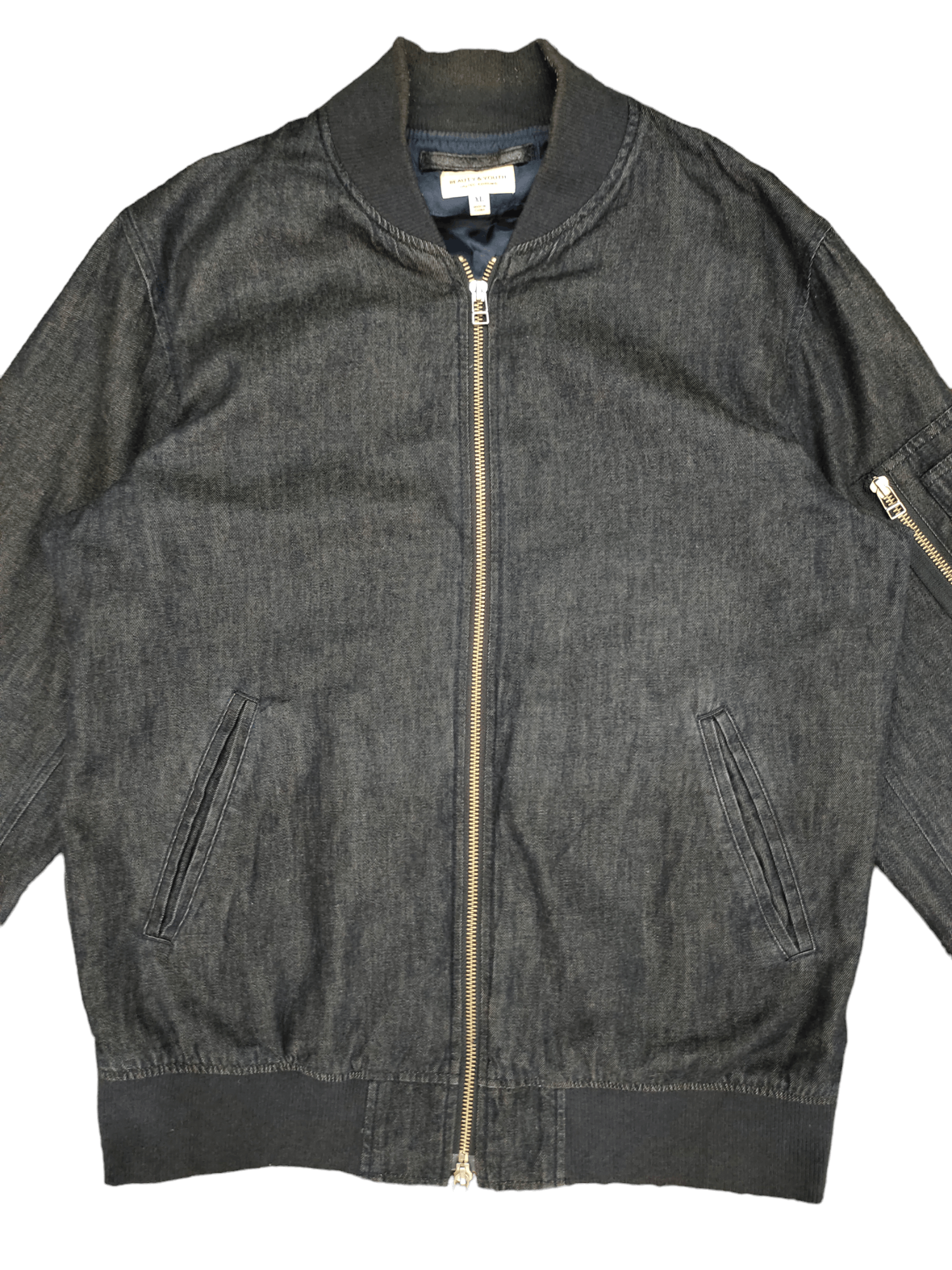 United Arrows Beauty & Youth United Arrows Denim Bomber Jacket Size US L / EU 52-54 / 3 - 1 Thumbnail