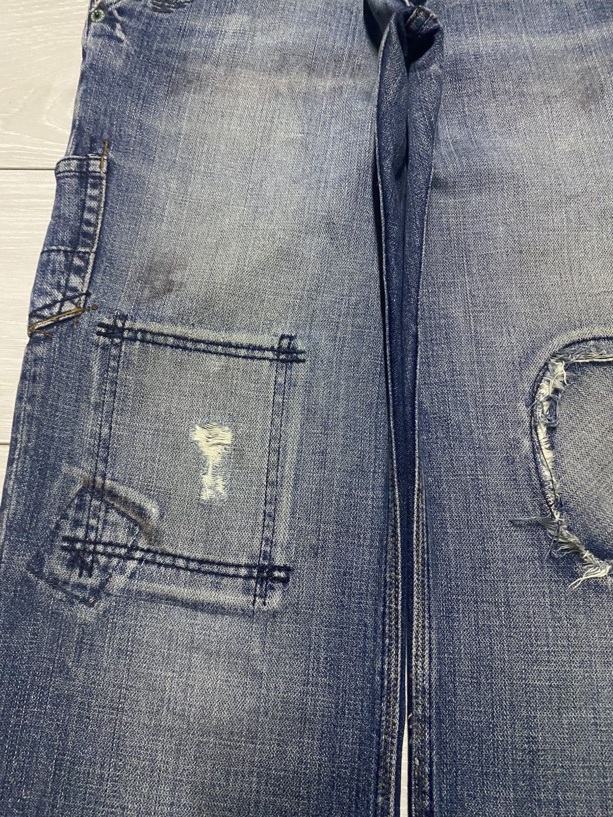 Maison Margiela Japanese Brand Patchwork Baggy Denim Margiela Style Size US 32 / EU 48 - 7 Thumbnail