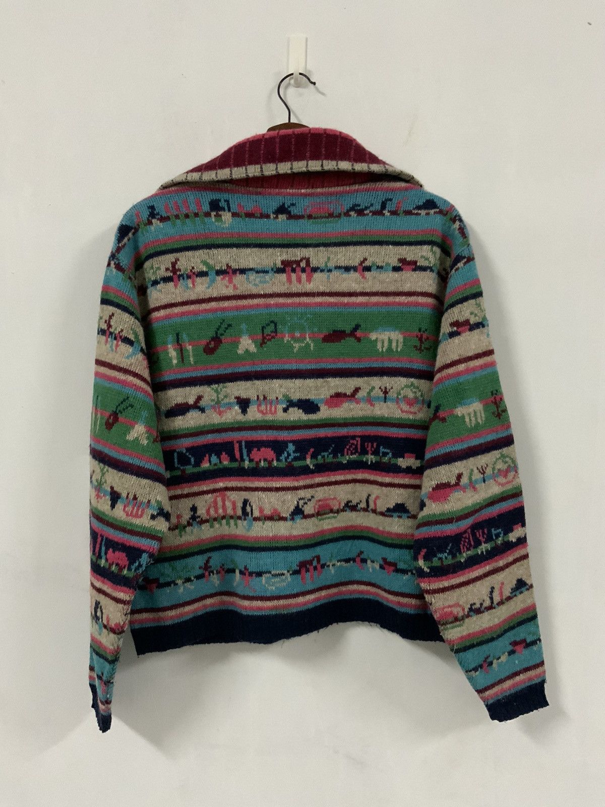 If Six Was Nine Jacquard Paris Navajo / Serapi Knit Sweater Size US M / EU 48-50 / 2 - 2 Thumbnail