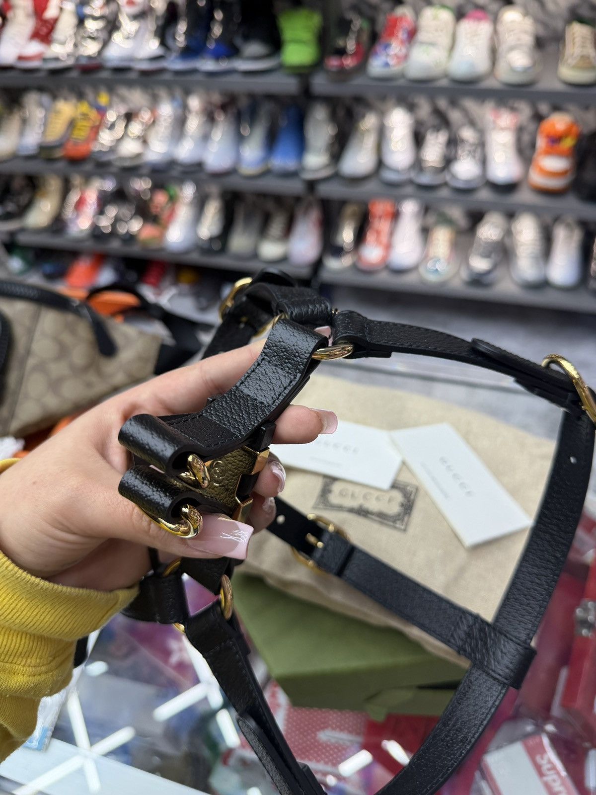 Gucci Gucci Dog Black Leather Harness Size ONE SIZE - 4 Thumbnail