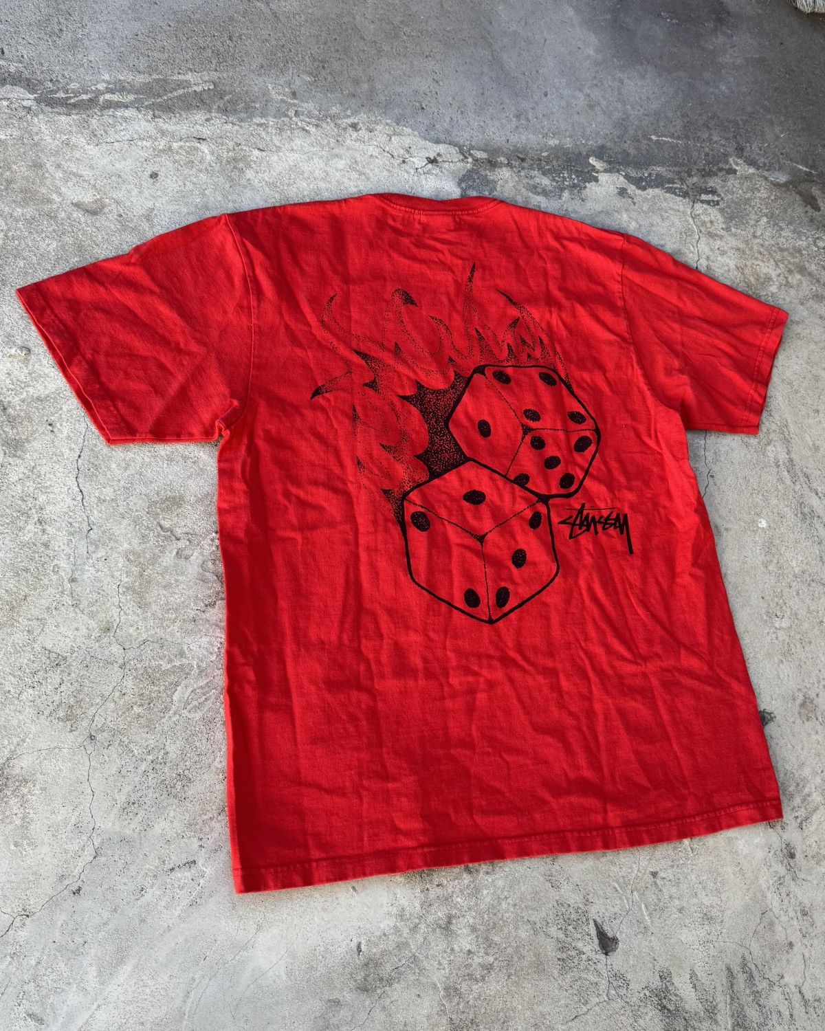 Japanese Brand × Stussy Stussy Fire Dice Tee Size US M / EU 48-50 / 2 - 2 Thumbnail