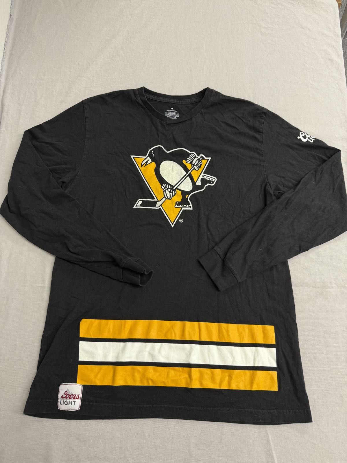 Designer NHL Pittsburgh Penguins Hockey T-shirt Jersey LS Coors Light Size US XL / EU 56 / 4 - 1 Thumbnail