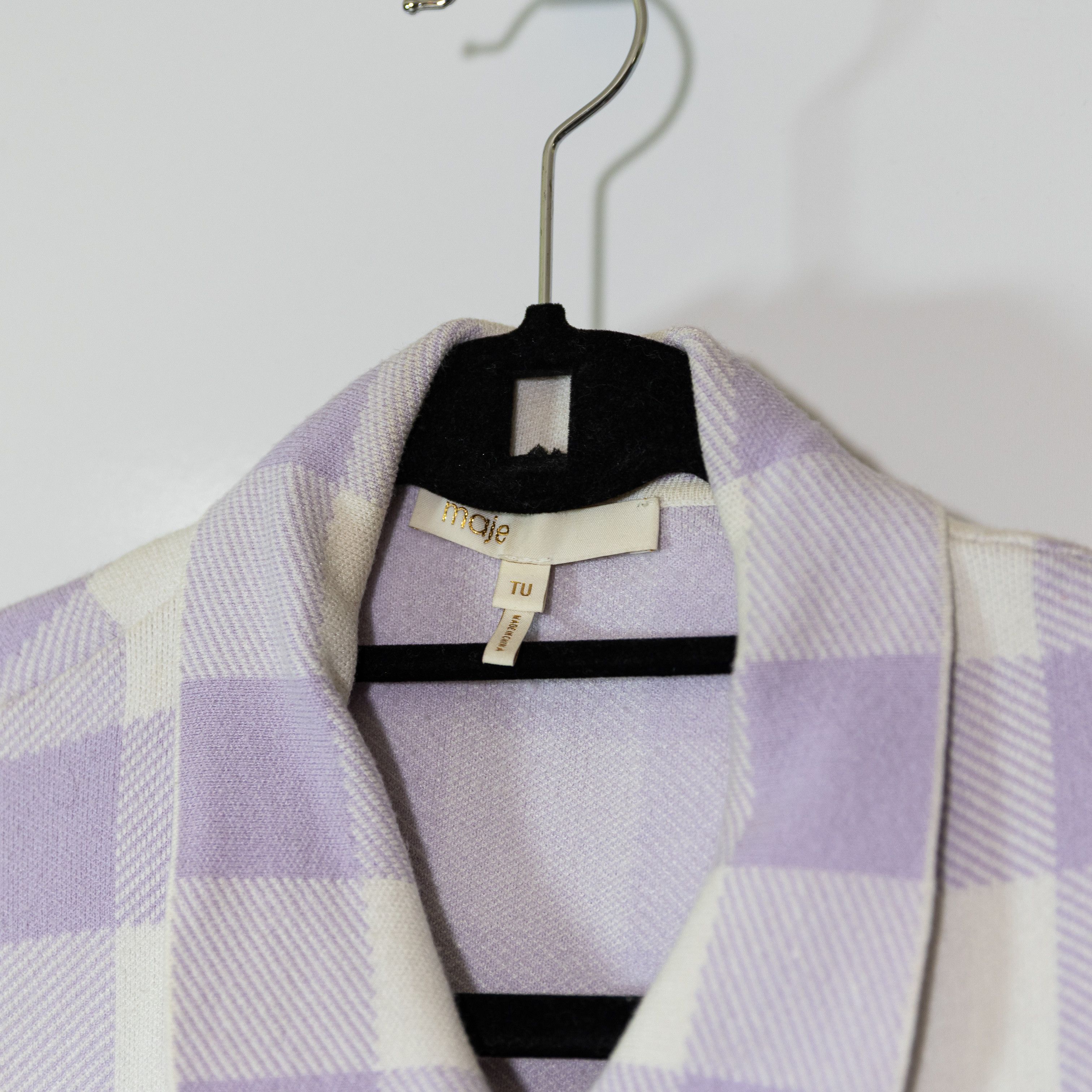 Maje Maje Michael Long Sleeve Collared Snap Size L / US 10 / IT 46 - 2 Thumbnail