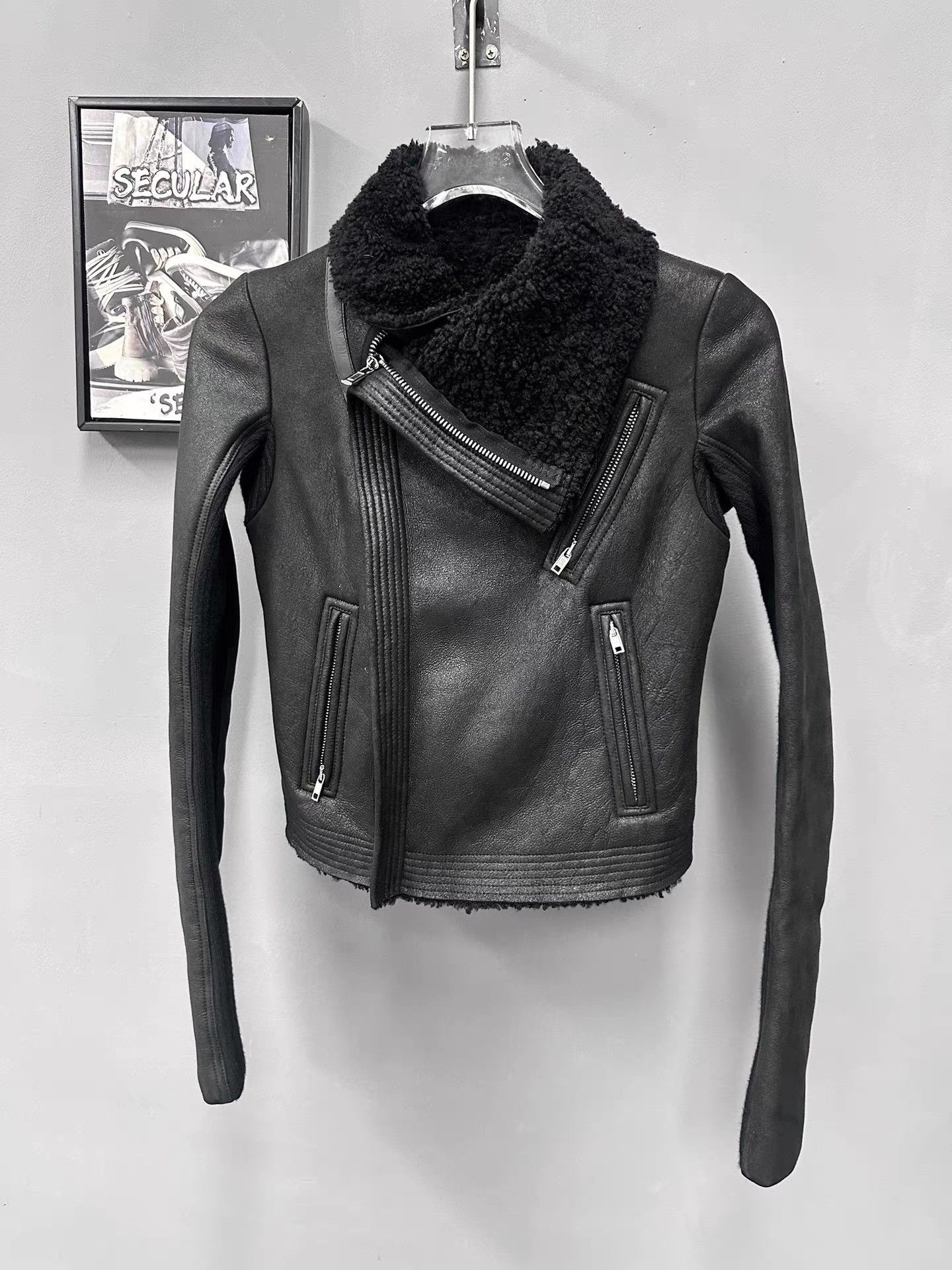 Rick Owens Rick Owens Shearling Fur Integrated Coat K34 Size S / US 4 / IT 40 - 1 Thumbnail
