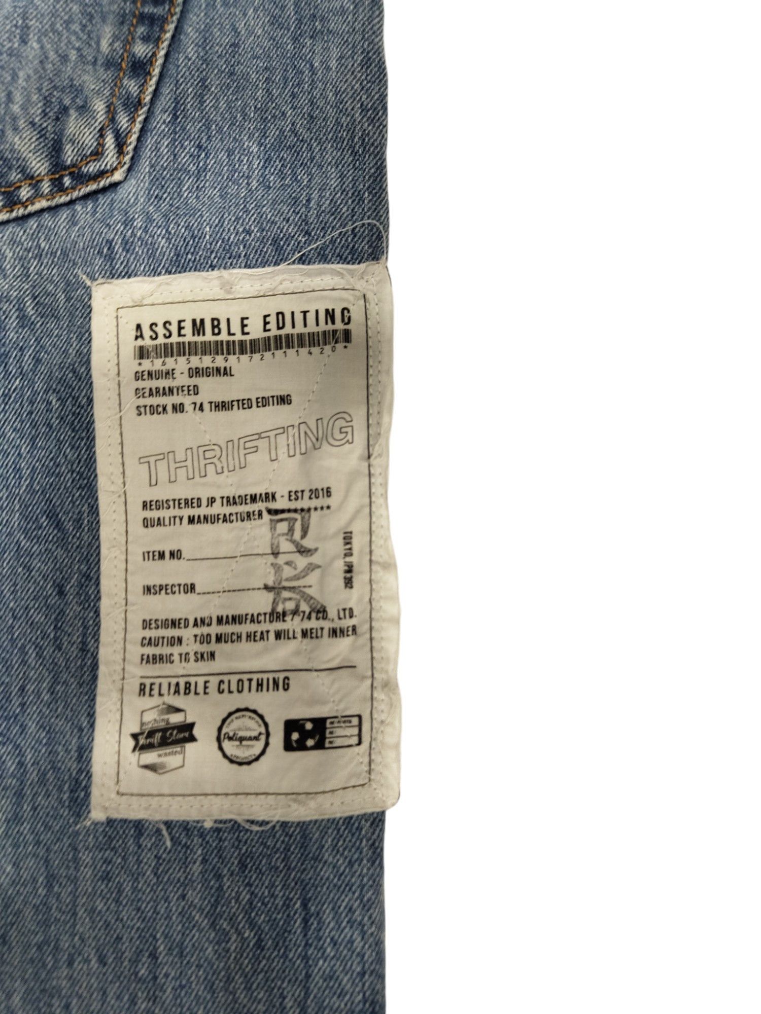 Levi's Levis 501 (W40 L30) By Poliquant Size US 30 / EU 46 - 4 Thumbnail