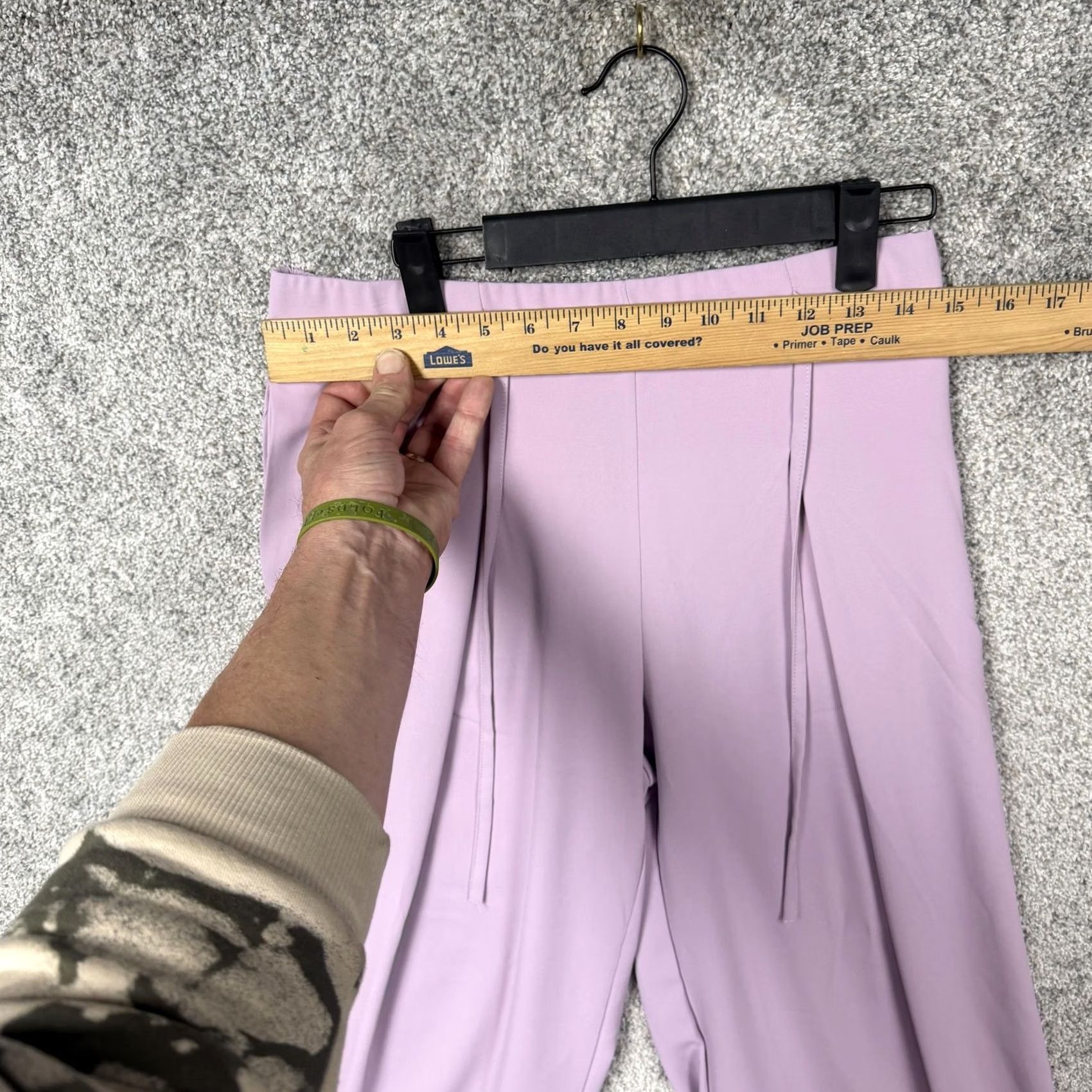 Vintage Wynne Layers Cropped Pants M 30x25 Wide-Leg Palazzo Purple Size 32" / US 10 / IT 46 - 2 Thumbnail