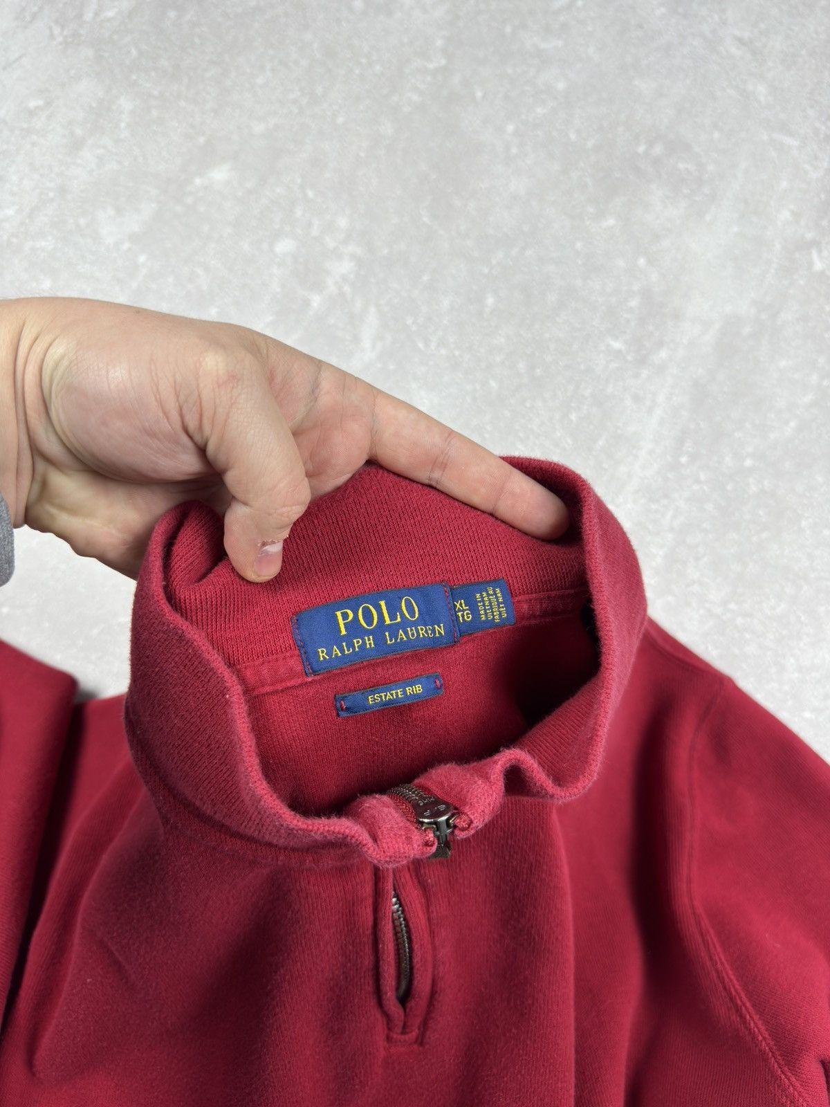 Polo Ralph Lauren Polo Ralph Lauren Red Quarter 1/4 Zip Sweater Pullover sz XL Size US XL / EU 56 / 4 - 4 Thumbnail
