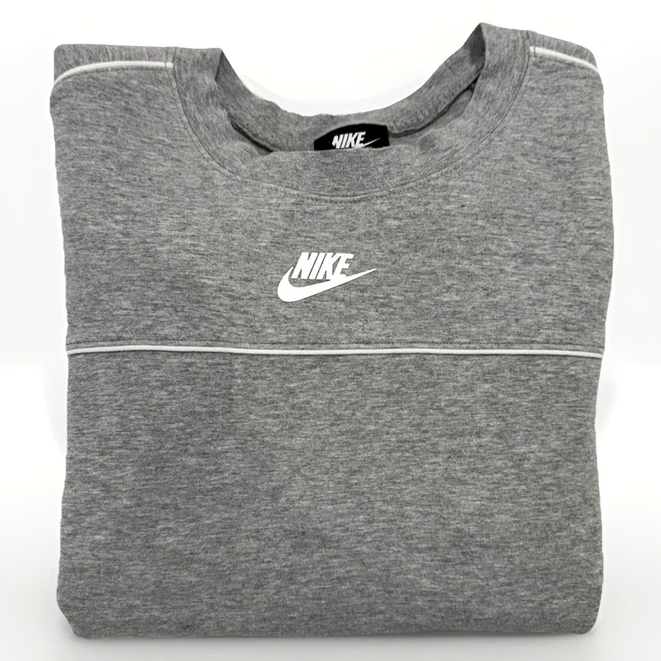 Nike VINTAGE Nike Sweatshirt Crewneck Pullover Adult Small Gray Cotton Logo 90s Men Mens Size US S / EU 44-46 / 1 - 2 Thumbnail