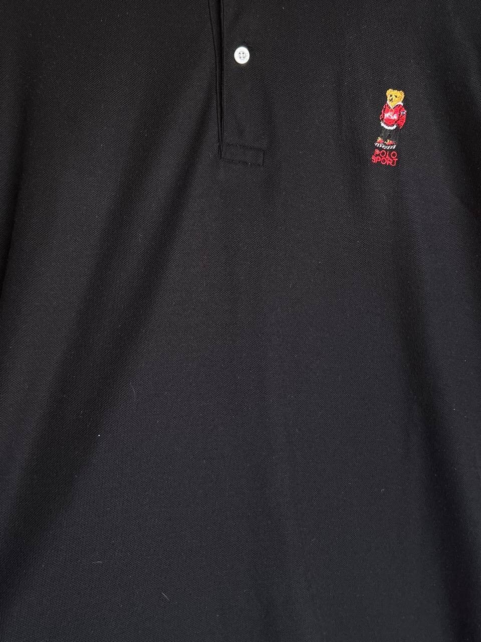 Polo Ralph Lauren × Vintage Vintage 90s Polo Ralph Lauren Sport Bear logo Button tee Size US XL / EU 56 / 4 - 7 Thumbnail