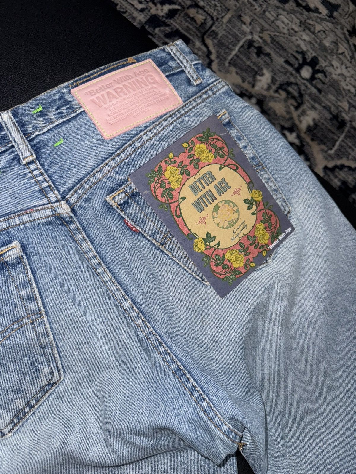 Better With Age Better with age logo jeans Size US 34 / EU 50 - 6 Thumbnail