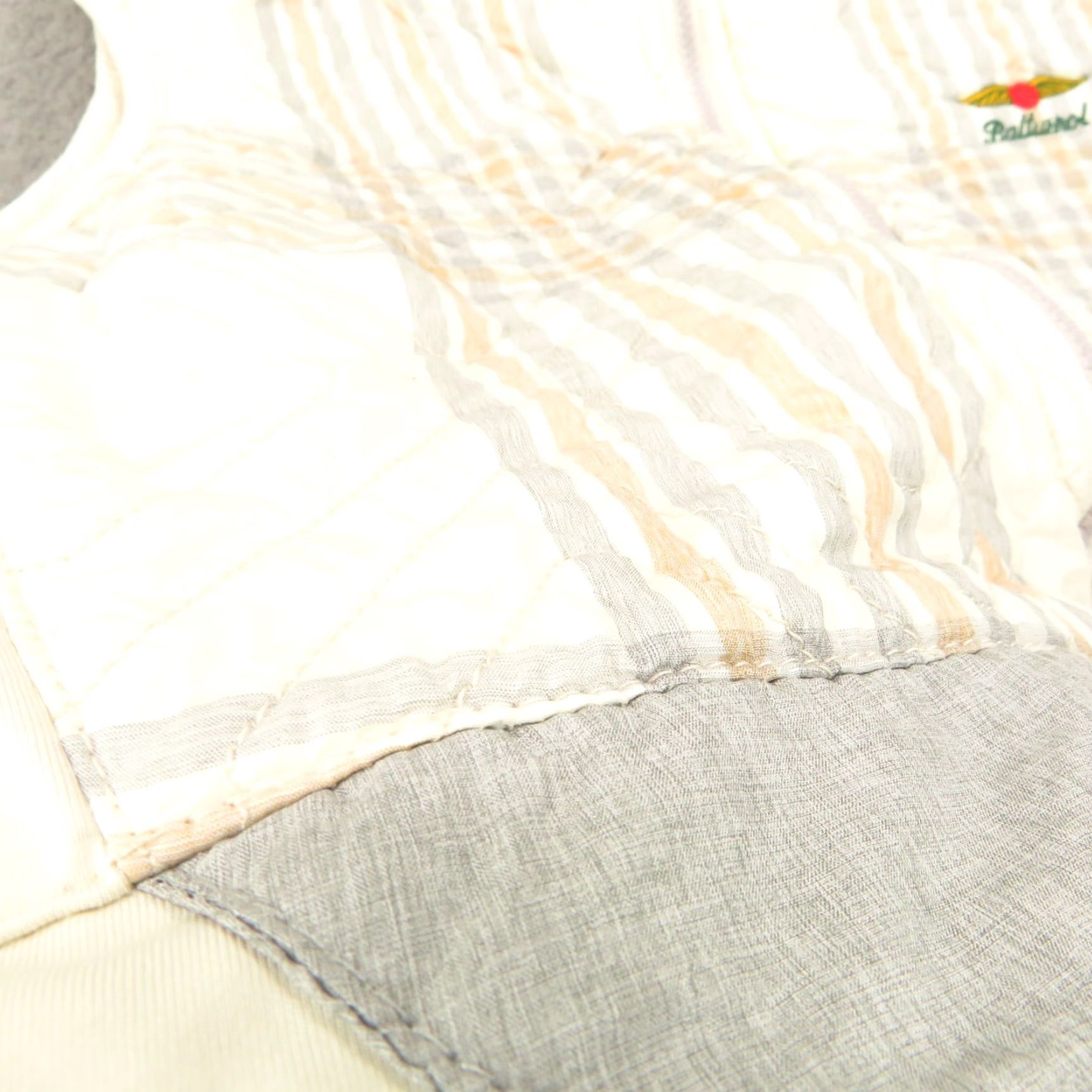 Peter Millar VINTAGE Peter Millar Vest Womens Medium Cream Grey Baltusrol Lizzie Hybrid Quilted Golf Size M / US 6-8 / IT 42-44 - 7 Thumbnail