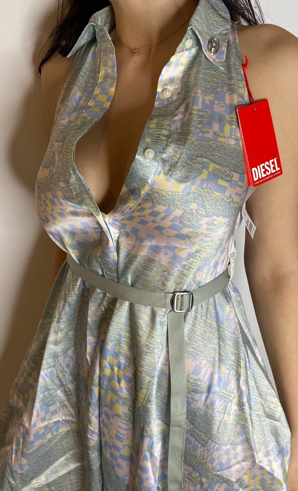 Diesel Diesel D Trisa Aop Dress Size XS / US 0-2 / IT 36-38 - 6 Thumbnail