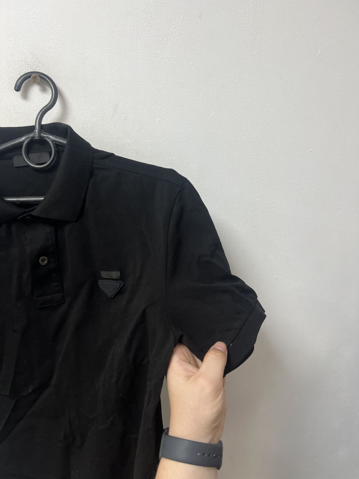 Prada Prada Polo T-shirt Made Italy Black Size XL Size US XL / EU 56 / 4 - 12 Thumbnail