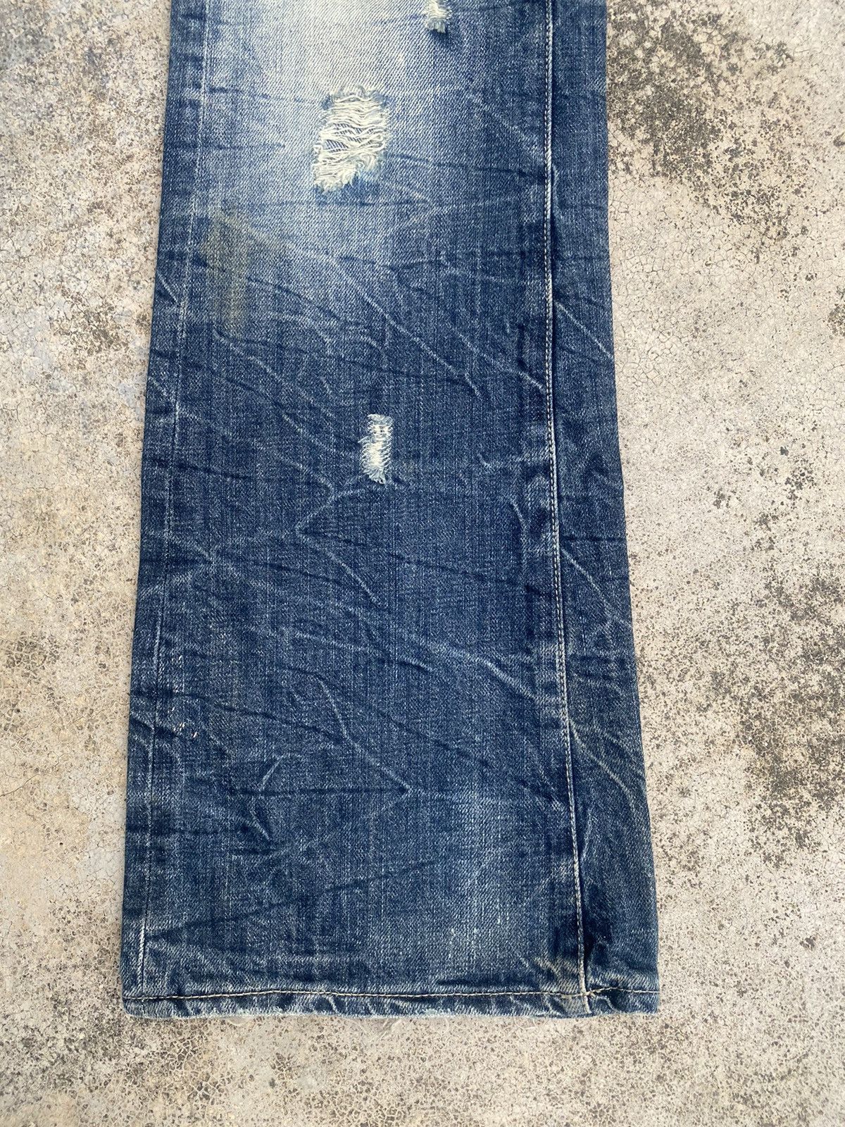 If Six Was Nine × JACKROSE Flare Jeans Jackrose Distressed Clawmark Bootcut Size US 30 / EU 46 - 4 Thumbnail