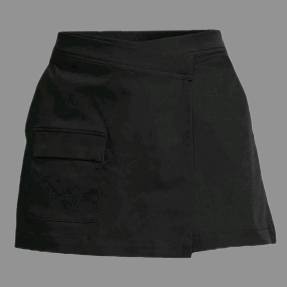 Avia VINTAGE AVIA Shorts Women's Size 16-18 Black Polyester Hiking Elastic Waist Skorts Size 25" / US 0 / IT 36 - 1 Thumbnail