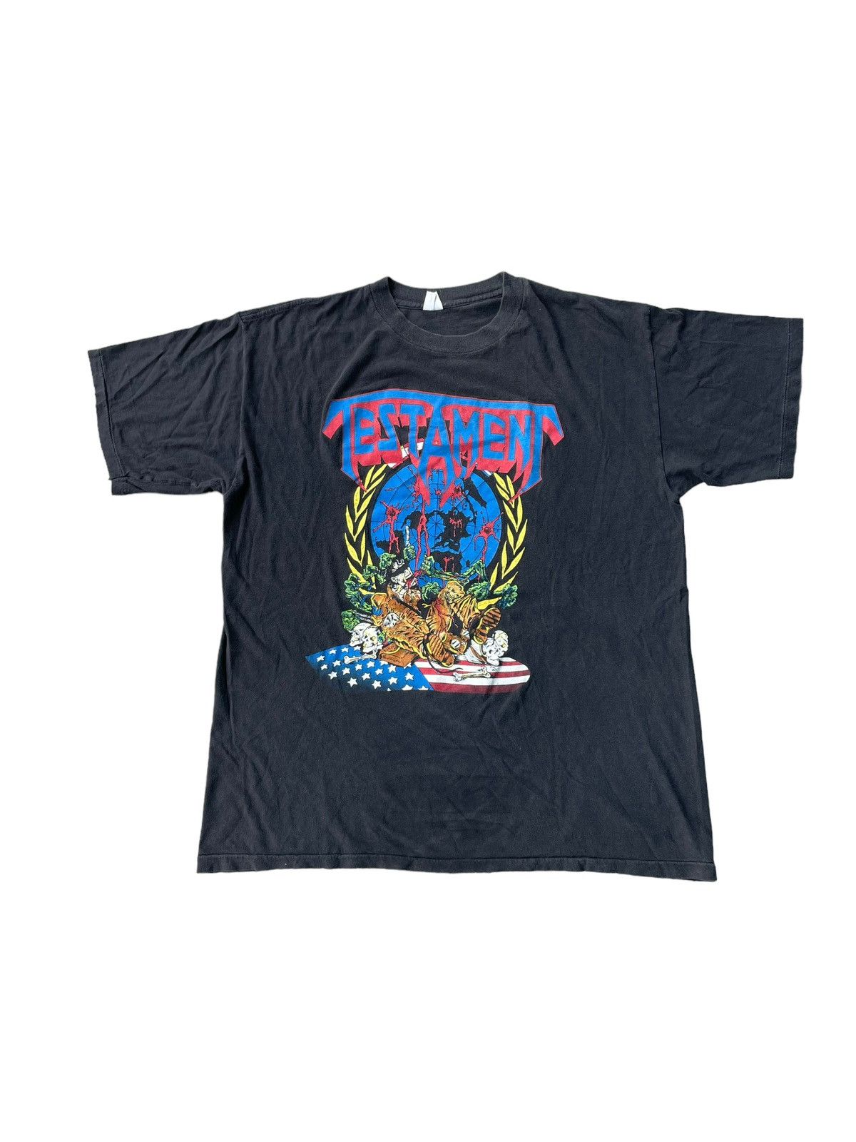 Band Tees VTG 1990 Testament Perilous Nation Size US L / EU 52-54 / 3 - 1 Thumbnail