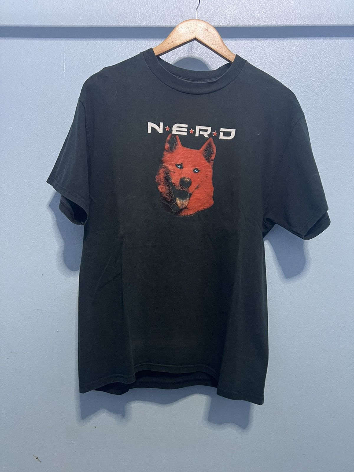 image of Band Tees x Vintage N.e.r.d Fly Or Die Shirt in Black, Men's (Size Large)