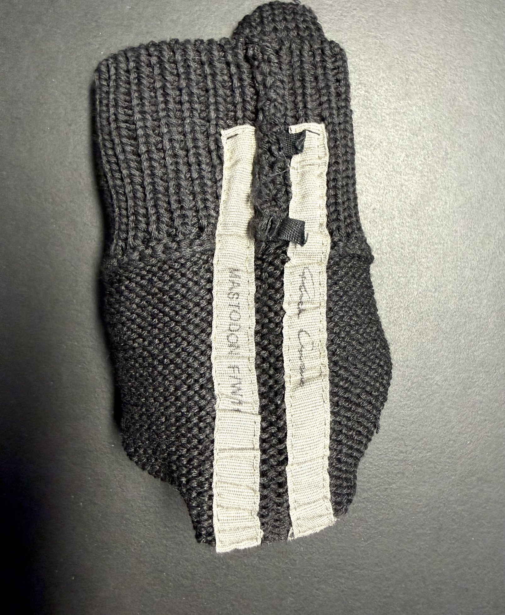 Rick Owens Rick Owens Wool Fingerless Knit Gloves Black OS Size ONE SIZE - 6 Thumbnail