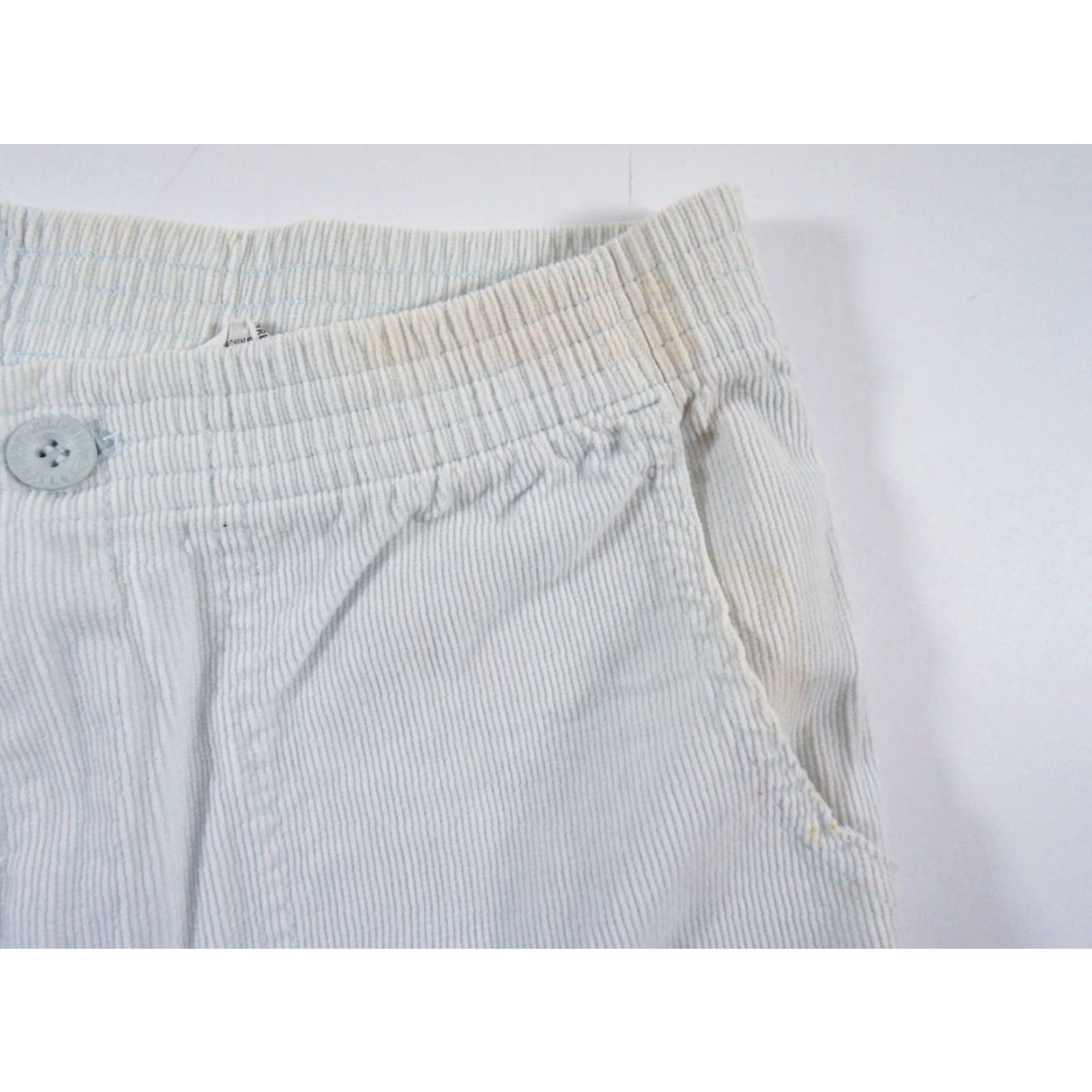 Vintage VINTAGE Grapevines Men's Chino Shorts 3" Cotton Corduroy Blue 70s 80s Casual Mens Small Size US 29 - 2 Thumbnail