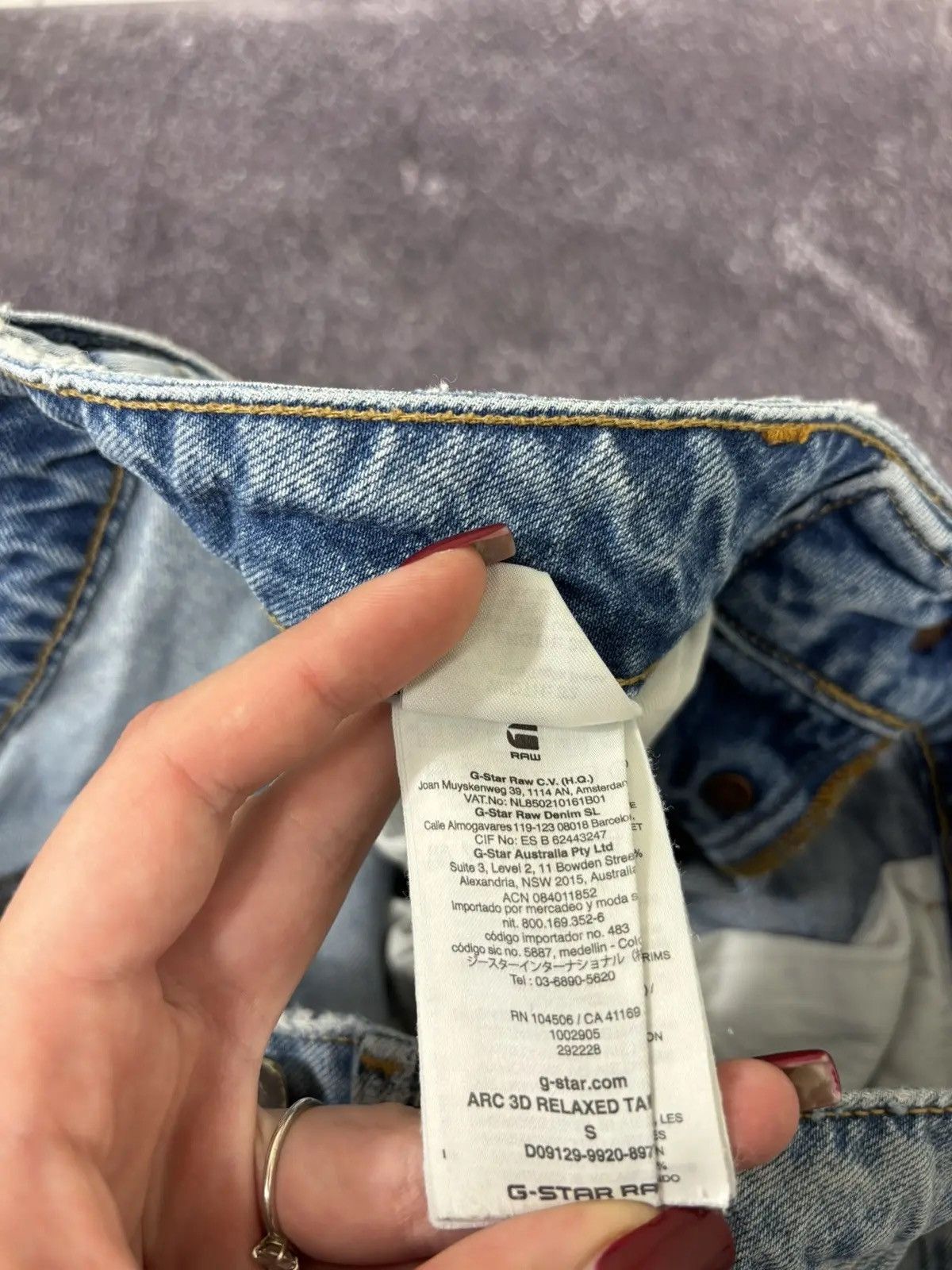 G-Star × Vintage Vintage G-Star Raw ARC 3D Restored Denim Japanese Jeans Size US 32 / EU 48 - 16 Thumbnail