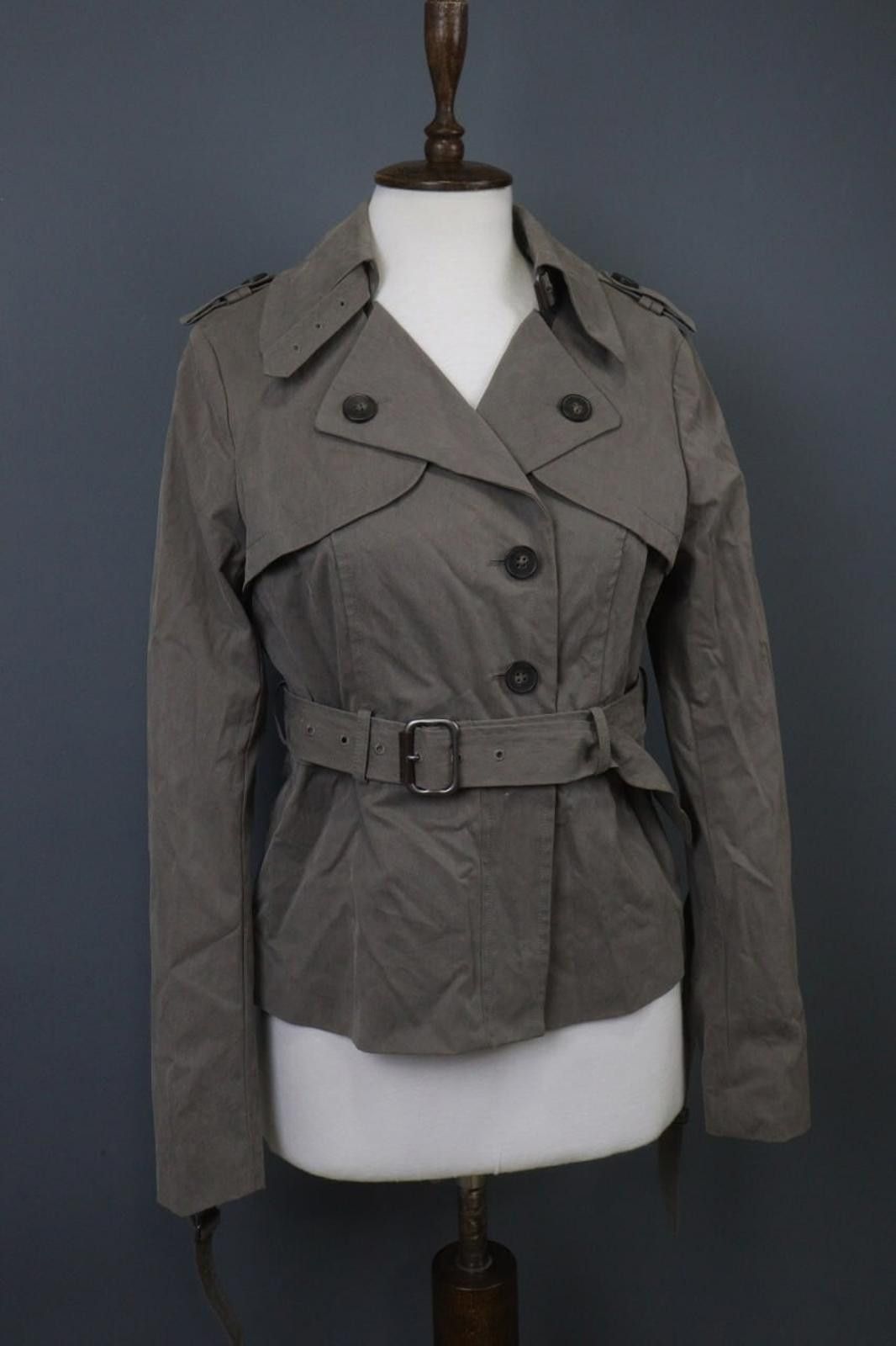 Allsaints All Saints Brown Belted Waist Zip Crop Trench Coat Size 12 Size XL / US 12-14 / IT 48-50 - 10 Thumbnail