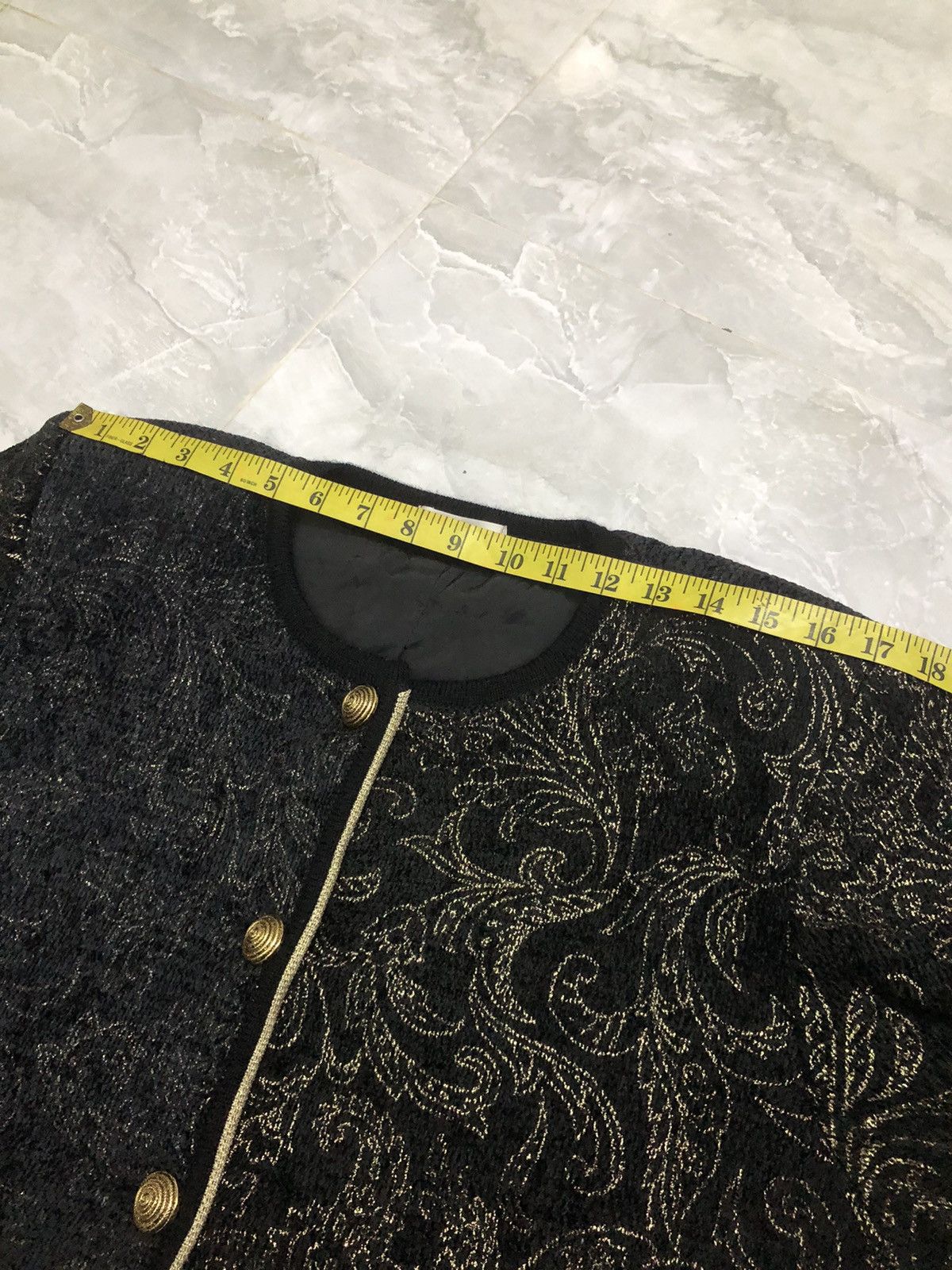 Japanese Brand LEBE Tokyo Style Vintage Embroidered Jacket Black Gold Size L / US 10 / IT 46 - 16 Thumbnail