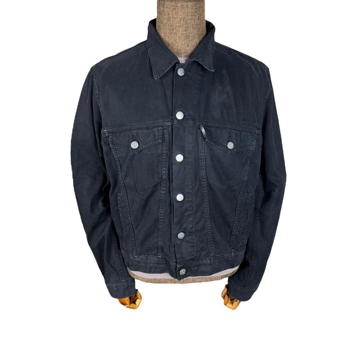 agnes b. ☀️AGNES B FRANCE DENIM TRUCKER JACKET Size US S / EU 44-46 / 1 - 1 Thumbnail