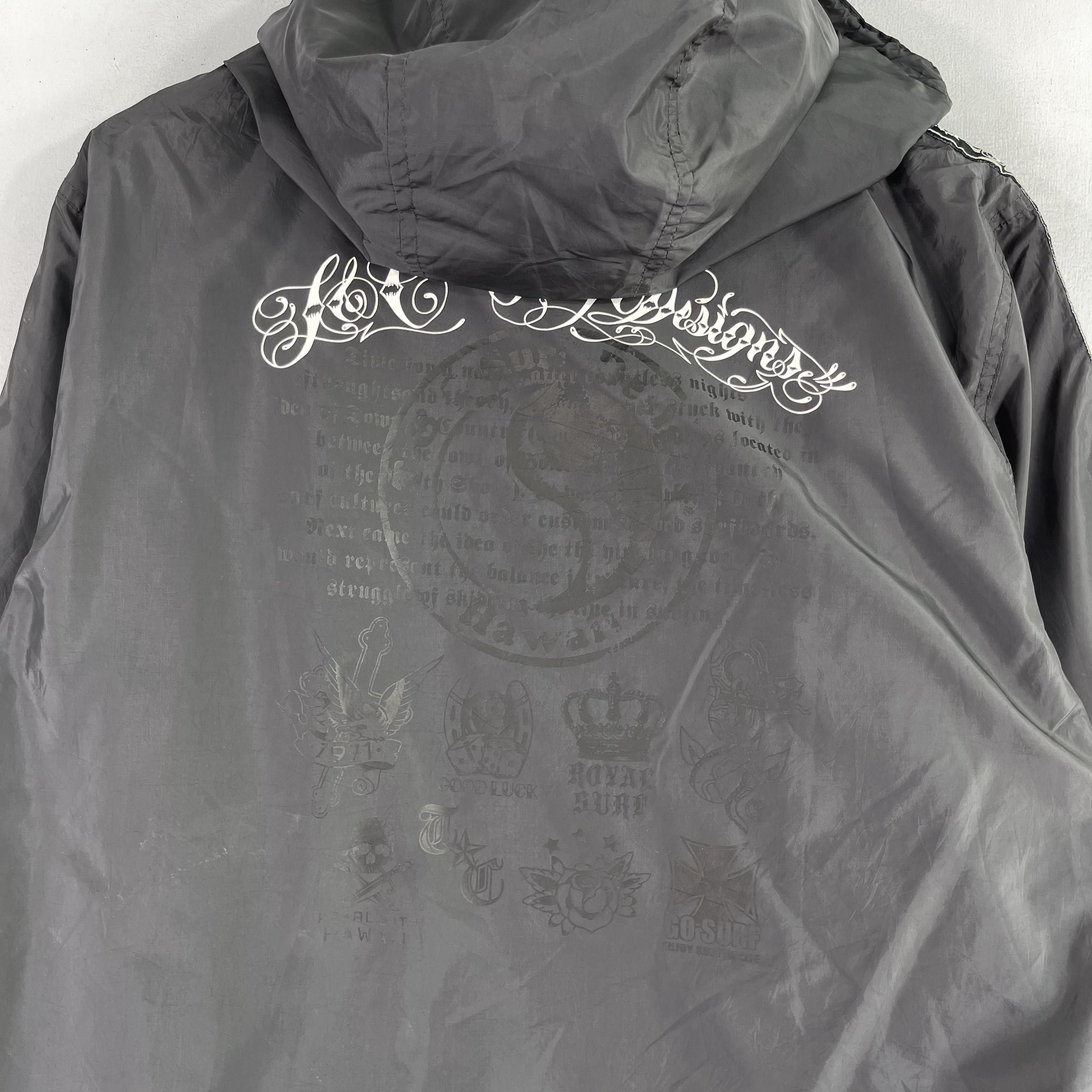 Vintage Vintage 1990s T&C Surf Back Hit Side Tape Windbreaker Size US XL / EU 56 / 4 - 3 Thumbnail