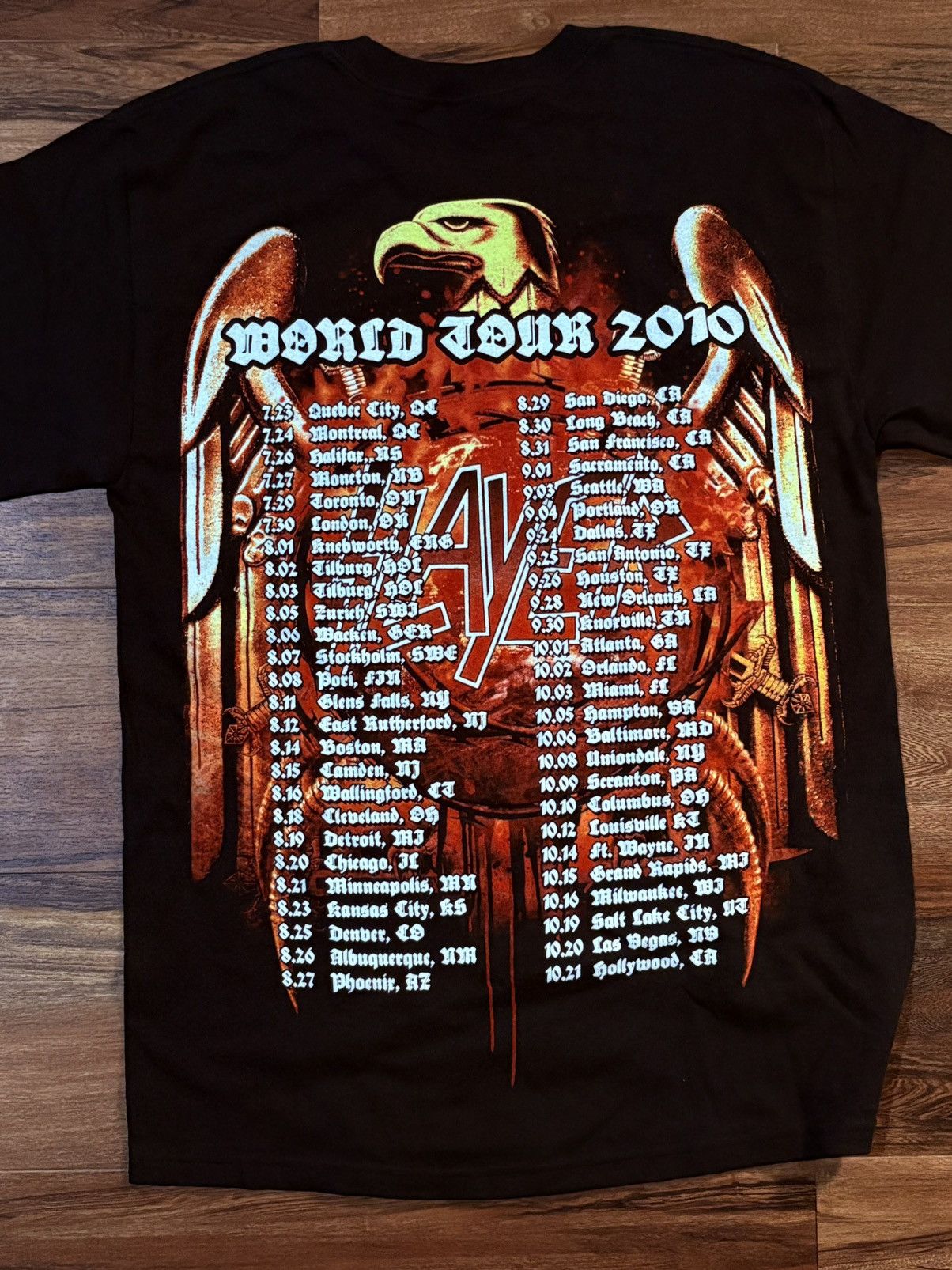 Vintage Slayer band tshirt 2010 workd tour Size US M / EU 48-50 / 2 - 6 Thumbnail