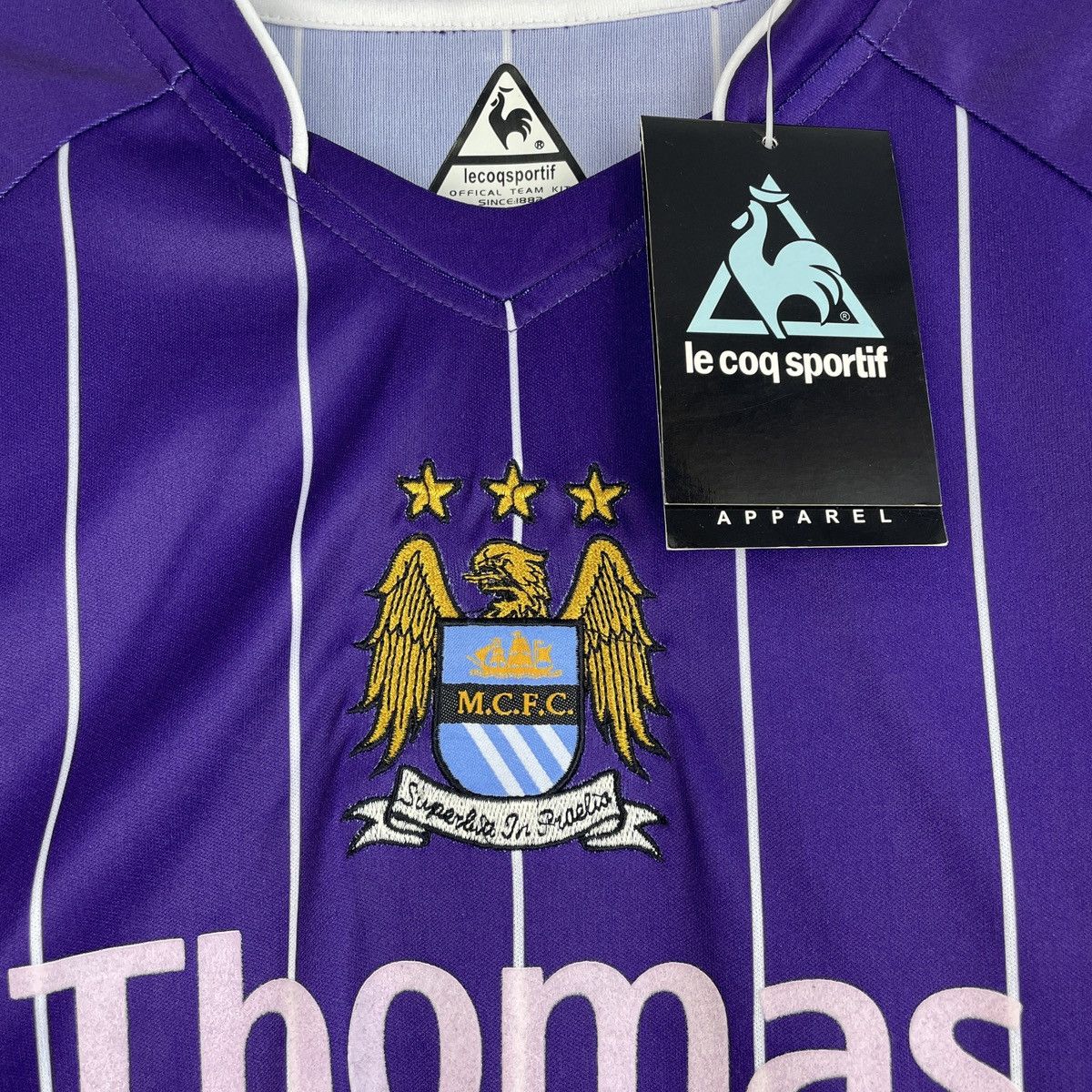 Le Coq Sportif Manchester City Elano Vintage Away Jersey Men 2007/2008 Size US L / EU 52-54 / 3 - 3 Thumbnail