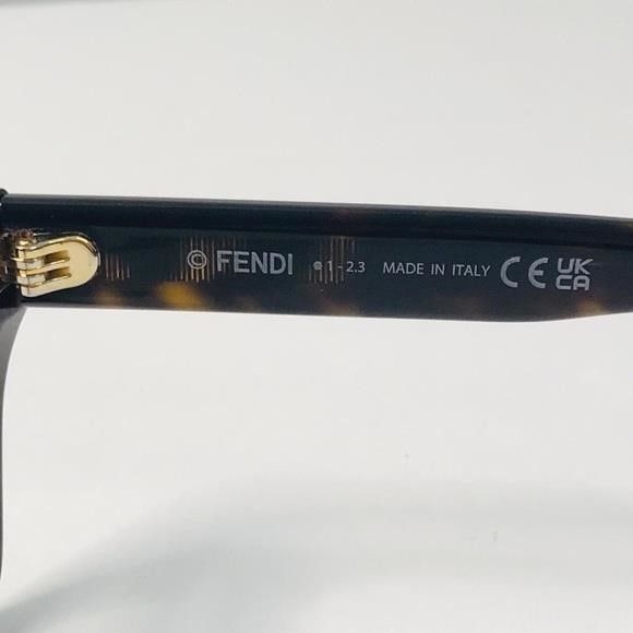 Fendi New- 💯 - Authentic FENDI FE50038I 052 Brown Havana eyeglass Size ONE SIZE - 3 Thumbnail