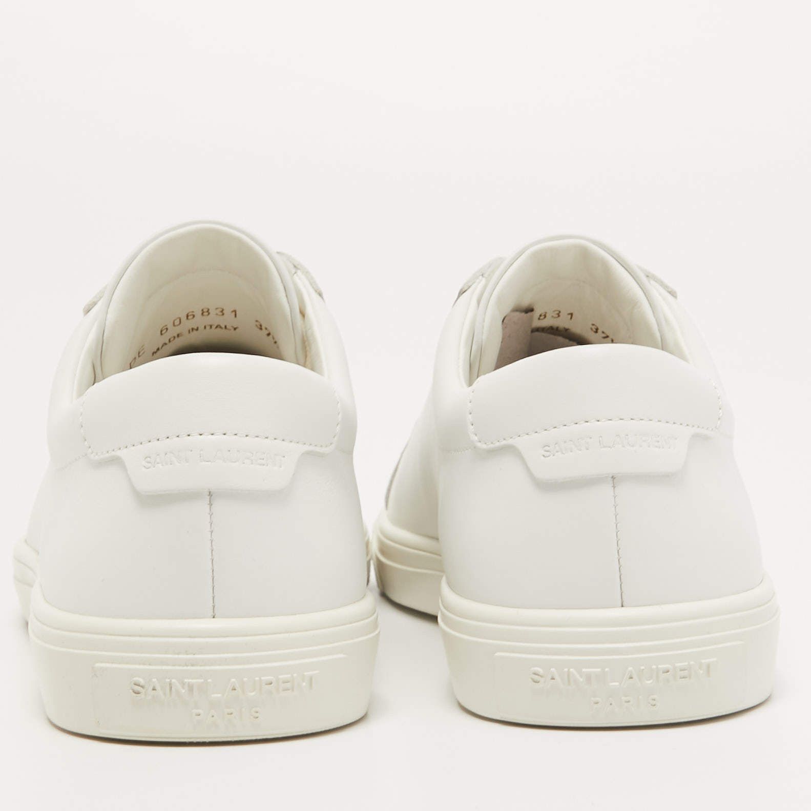 Saint Laurent Paris o1bcso1str1224 Classic Andy White Leather Sneaker in White Size US 12 / EU 45 - 4 Thumbnail