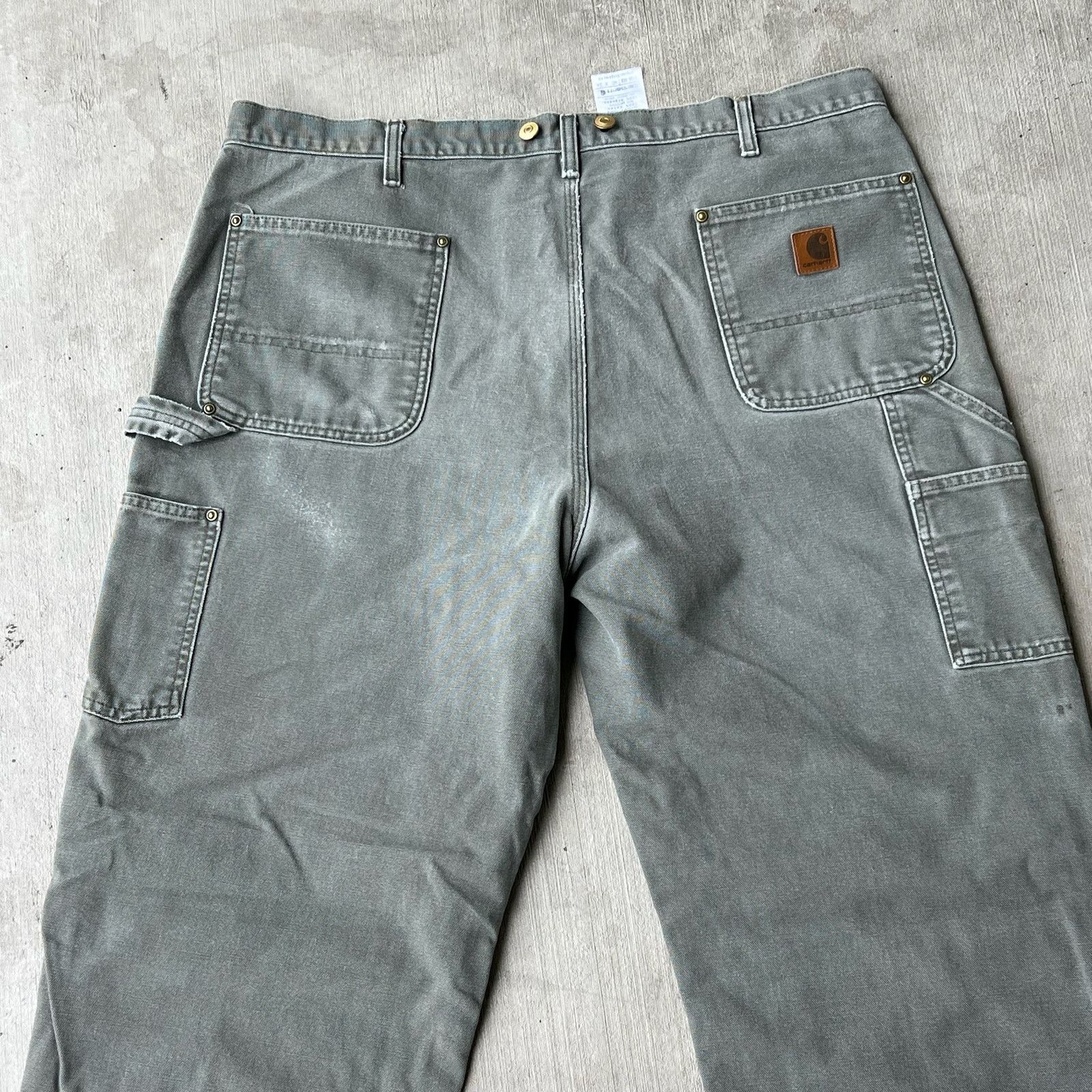 Carhartt × Vintage Carhartt green double knee work wear carpenter pants Size US 39 - 6 Thumbnail