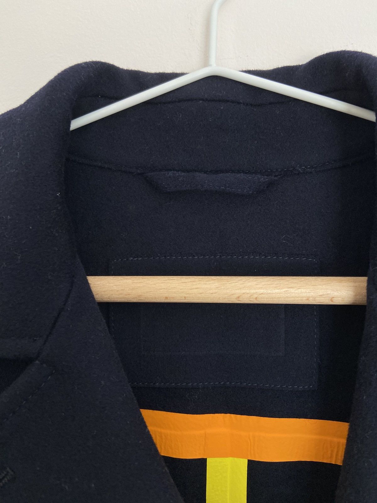 Loro Piana Loro Piana Double Breasted Felt Coat Dark Blue Size S / US 4 / IT 40 - 6 Thumbnail