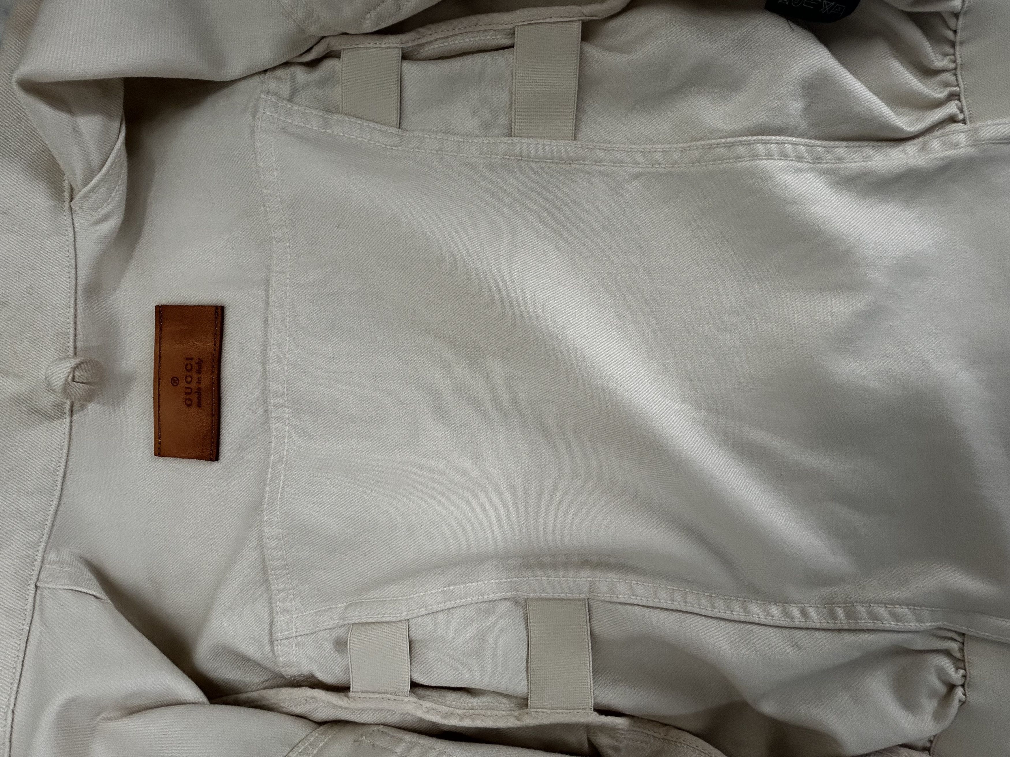 Gucci Gucci Zip Through Denim Jacket With Elastic Darts At Waist Size US L / EU 52-54 / 3 - 8 Thumbnail
