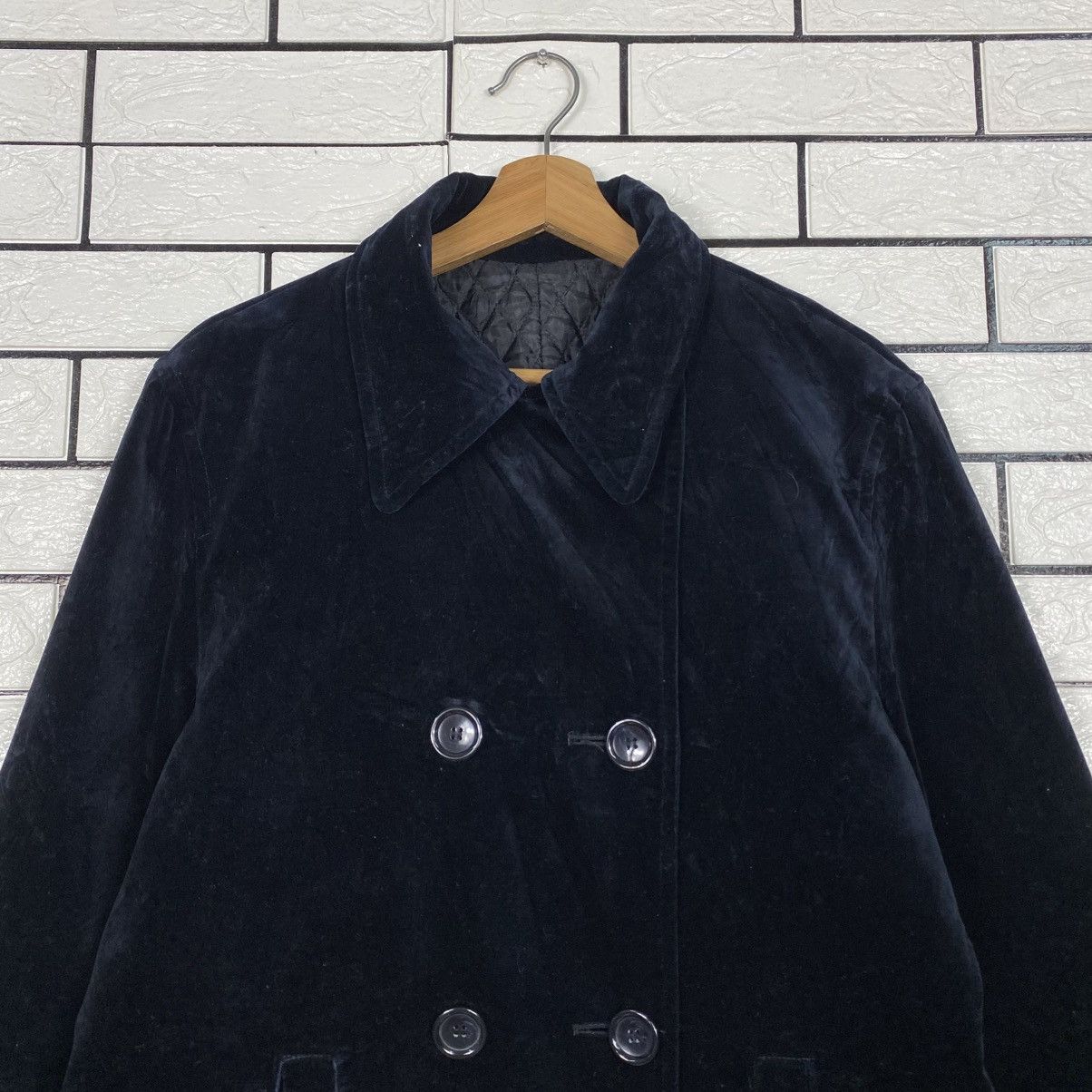 Yohji Yamamoto 📌Vintage Chore Velvet Jacket Atsuki Onishi Double Breast Size US M / EU 48-50 / 2 - 4 Thumbnail